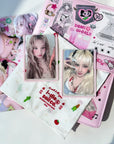 PVC-FREE PREMIUM COLORED FRAME PHOTOCARD TOPLOADERS - PINK