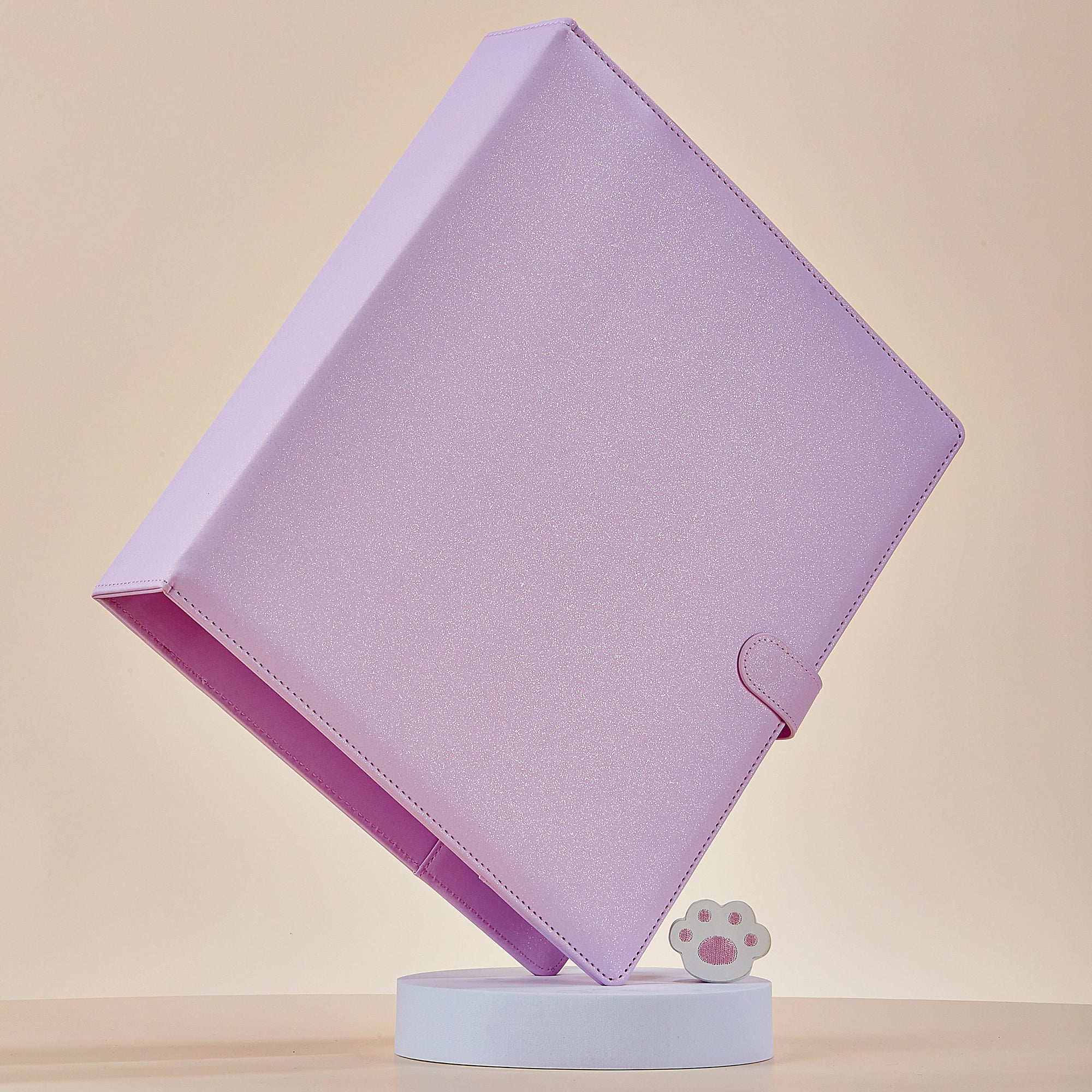 RELIURE MYSTIQUE ROSE LILAS - A4 PERSONNALISÉ