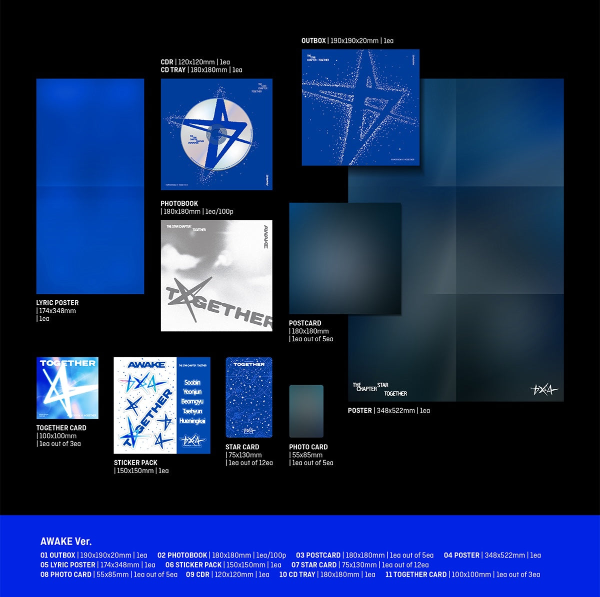 LIMITED EDITION: PREMIUM POSTCARD SLEEVES - TOGETHER VERSION (103x104MM)