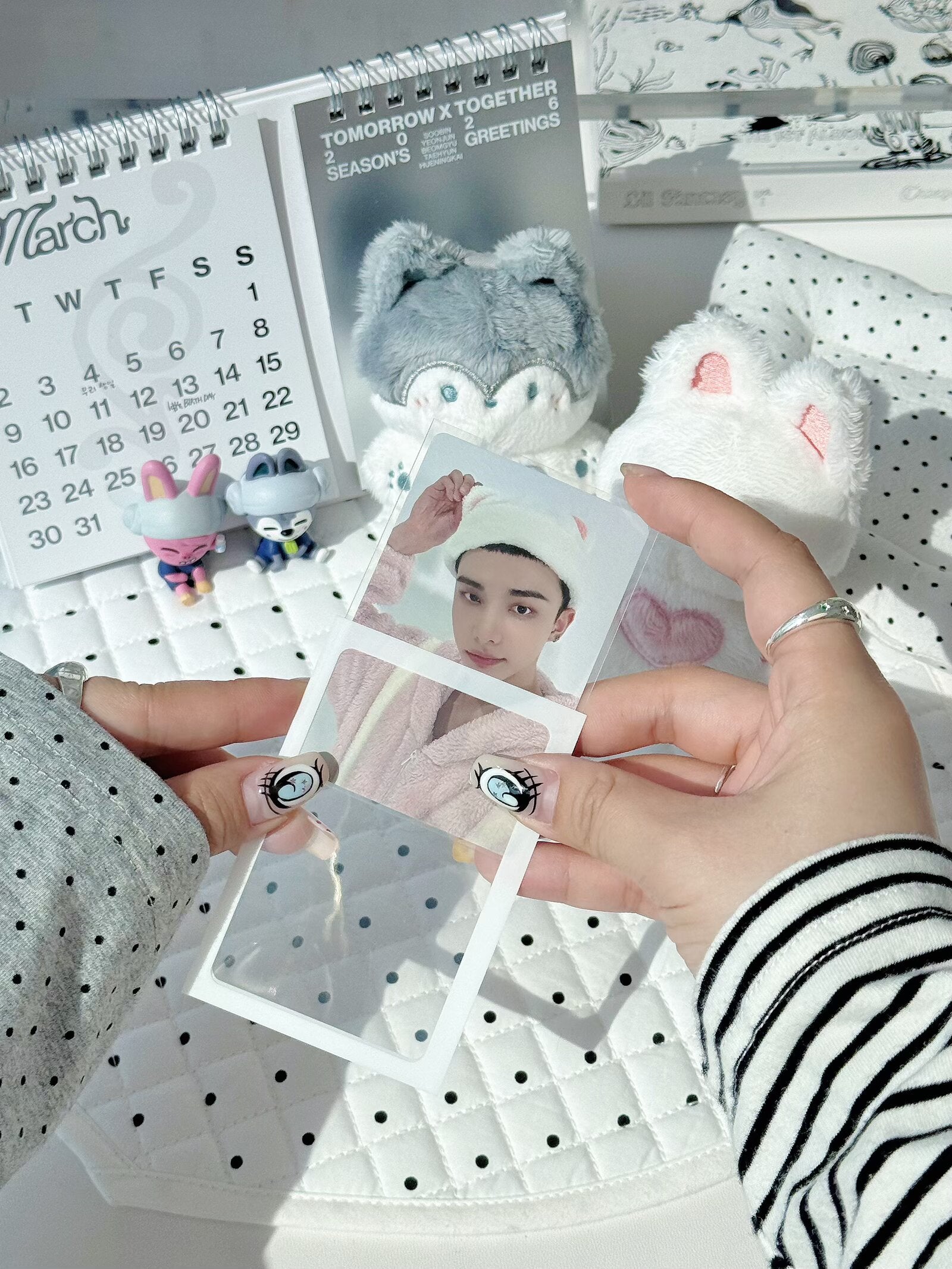 Premium Lilac Frame Photocard Sleeves 61x91mm | Double Sleeve