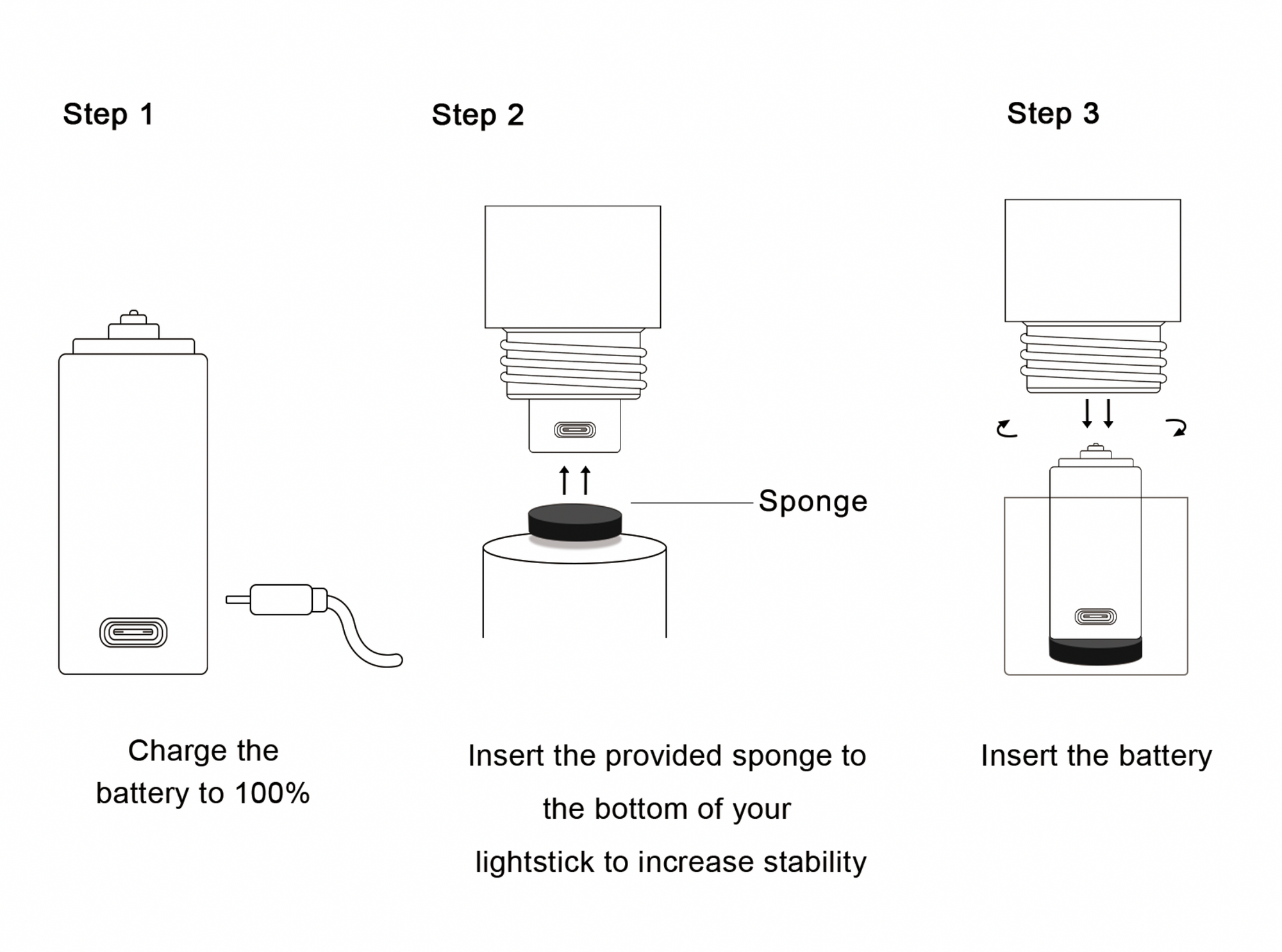 RECHARGEABLE LIGHTSTICK BATTERY 1.0 VER