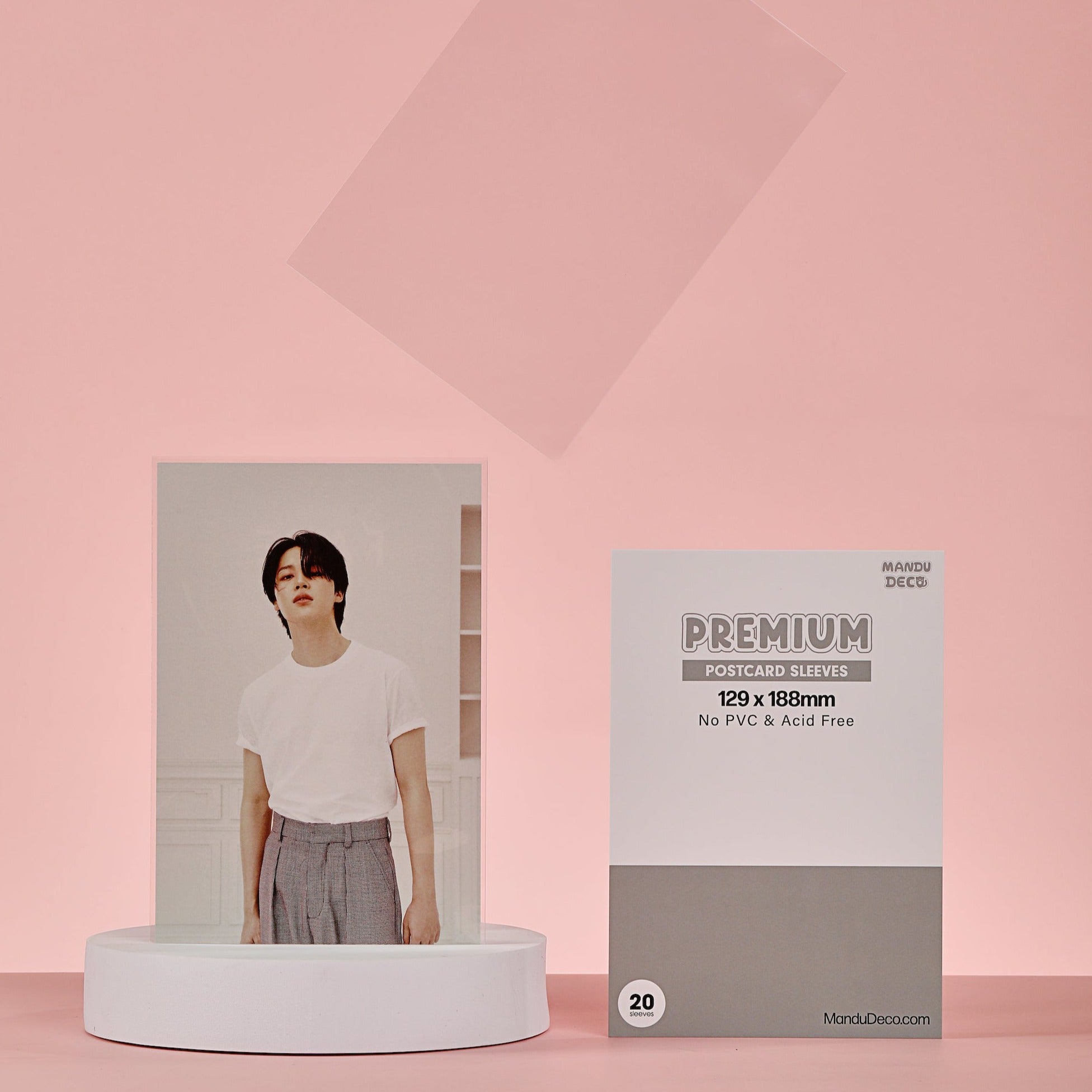 FUNDAS PARA POSTALES PREMIUM - VERSIÓN GRIS (129x188MM)