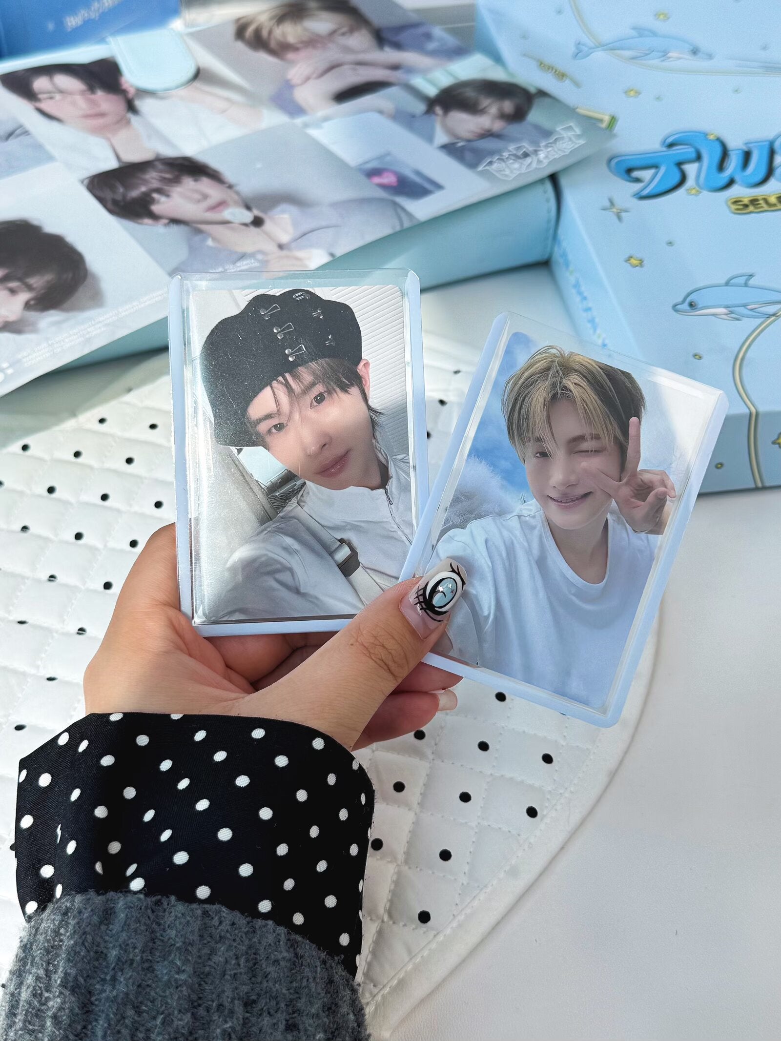 PVC-FREE PREMIUM COLORED FRAME PHOTOCARD TOPLOADERS - BLUE – Mandu