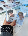 PVC-FREE PREMIUM COLORED FRAME PHOTOCARD TOPLOADERS - BLUE