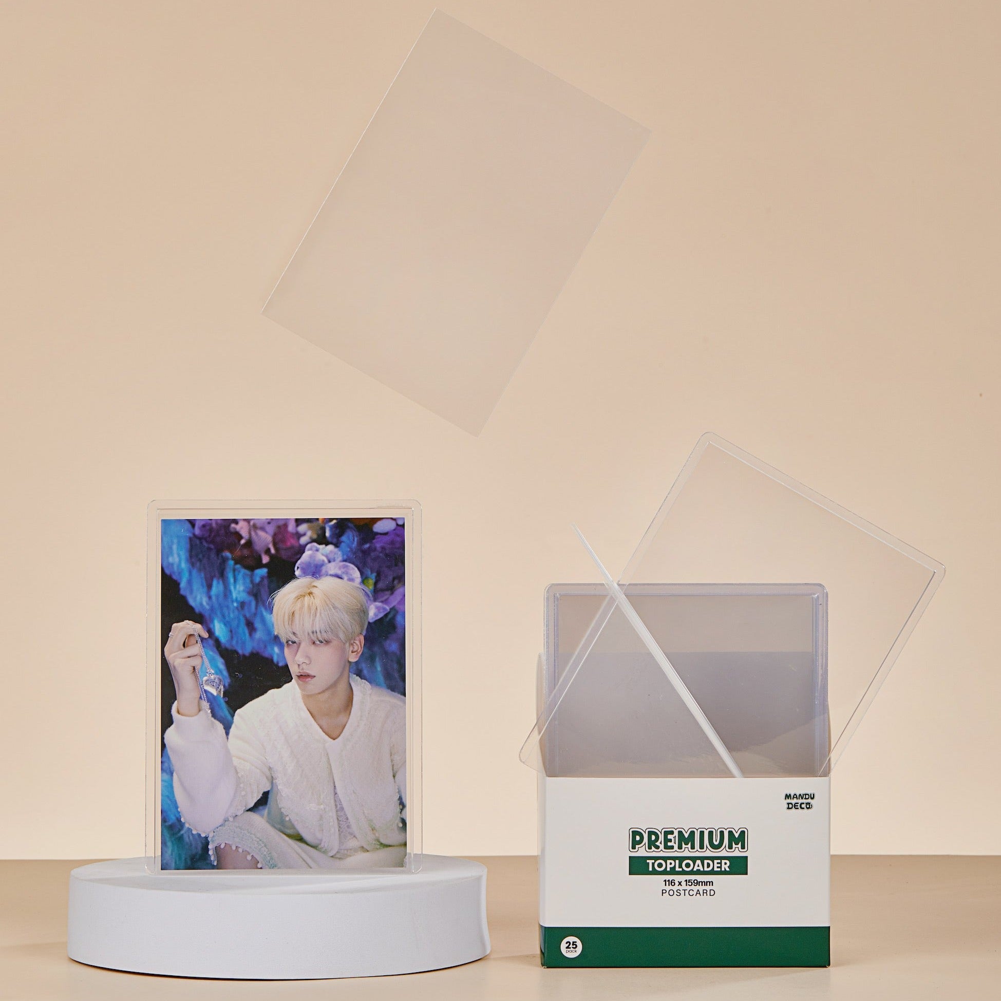 CHARGEUR DE CARTE POSTALE PREMIUM TRANSPARENT 4" x 6"