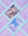 FUNDAS PARA TARJETAS FOTOGRÁFICAS HOLO COLOREADAS - HOLO DE CORAZÓN
