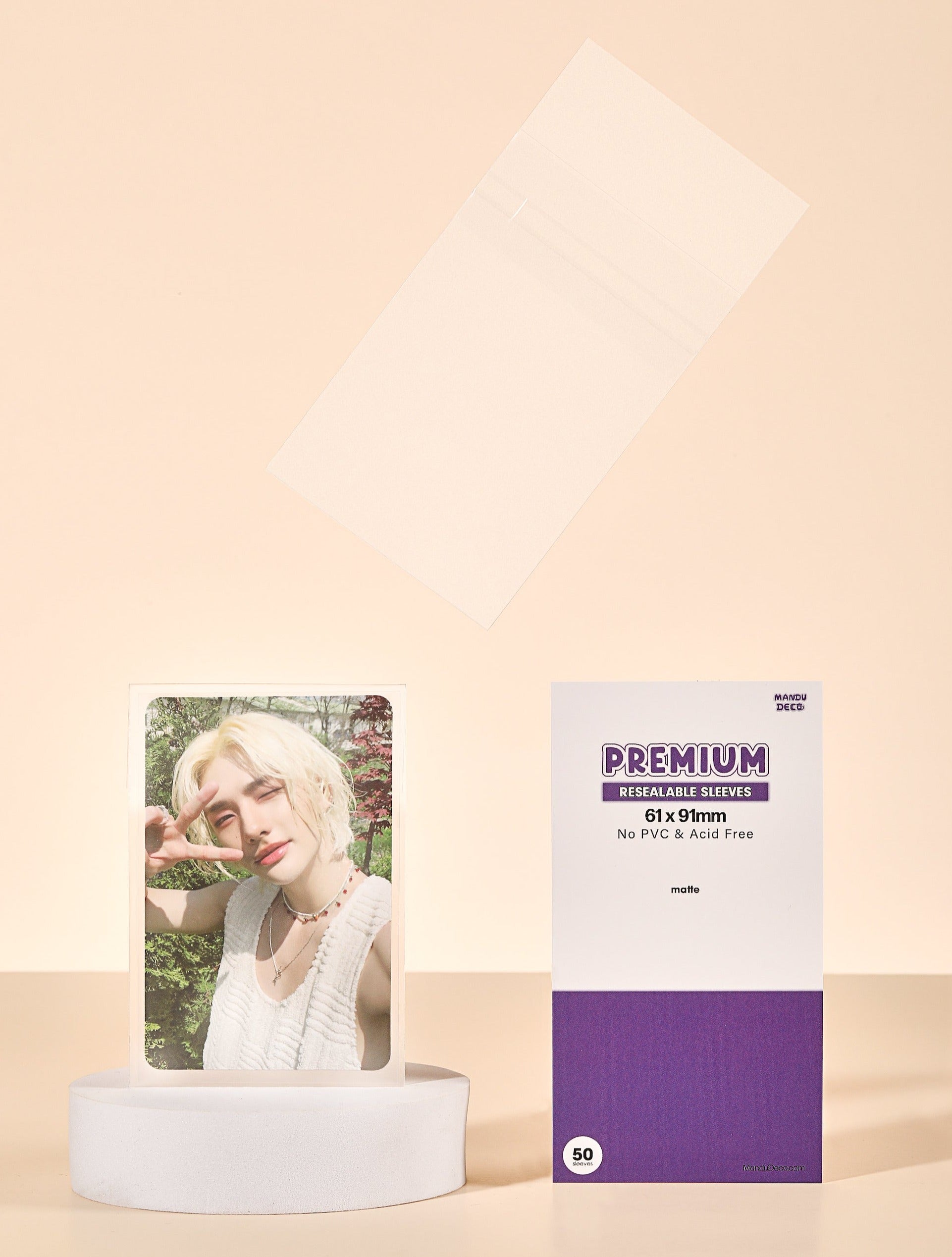 PROTECTIONS POUR CARTES PHOTO REFERMABLES PREMIUM - VERSION MAT (61x91MM)