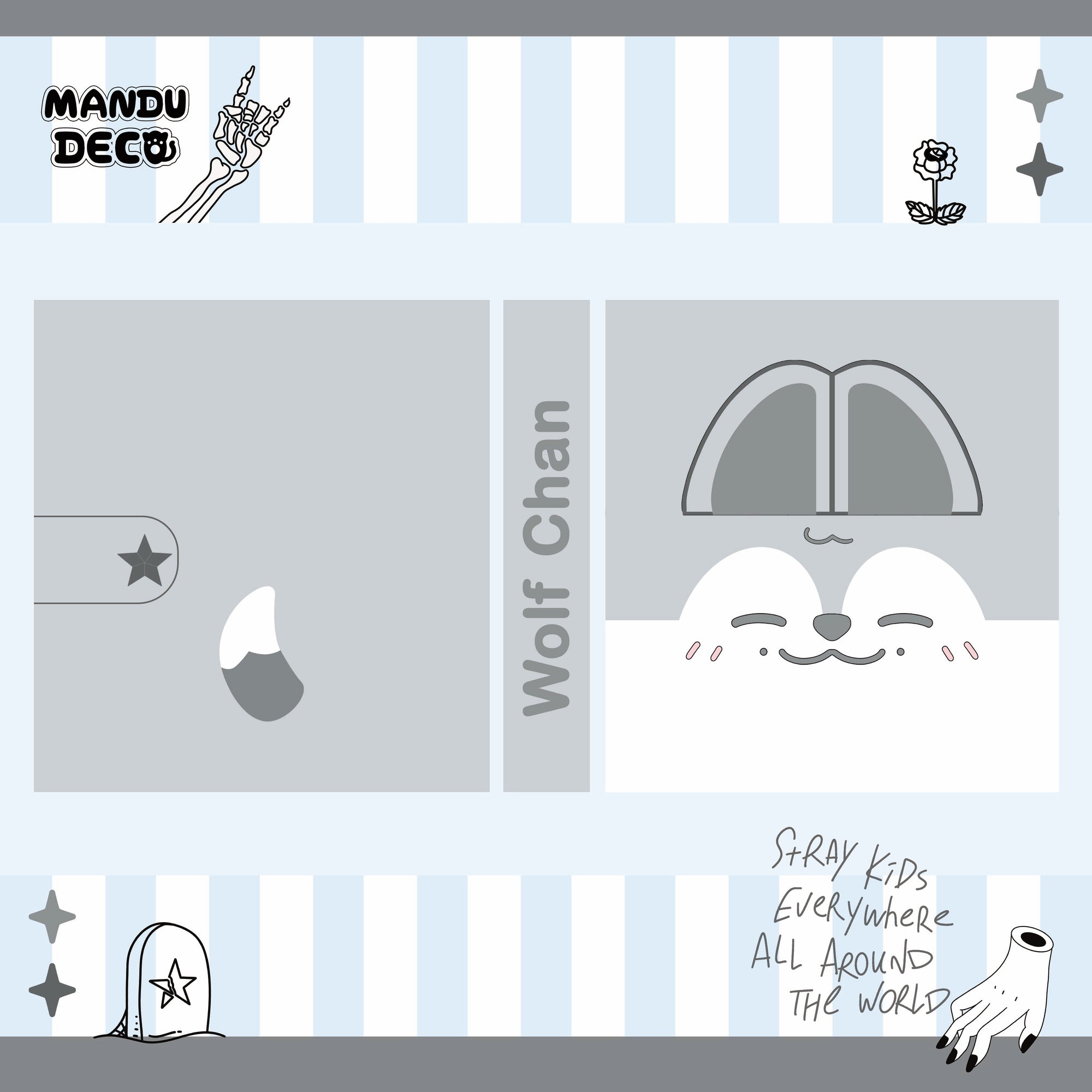 CLASSEUR PELUCHE WOLF CHAN - A5
