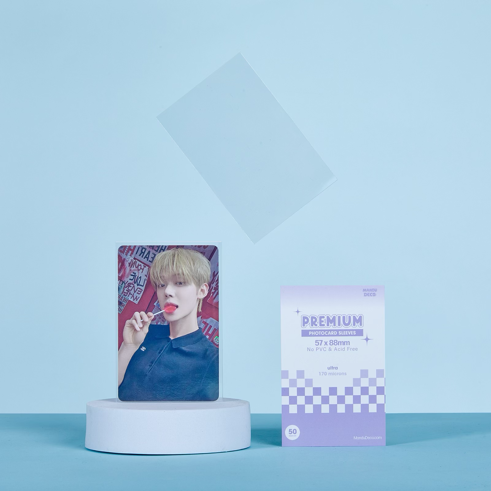 PREMIUM PHOTOCARD SLEEVES - PURPLE VERSION (57x88MM)