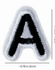 ALL CAPS LETTER PATCHES