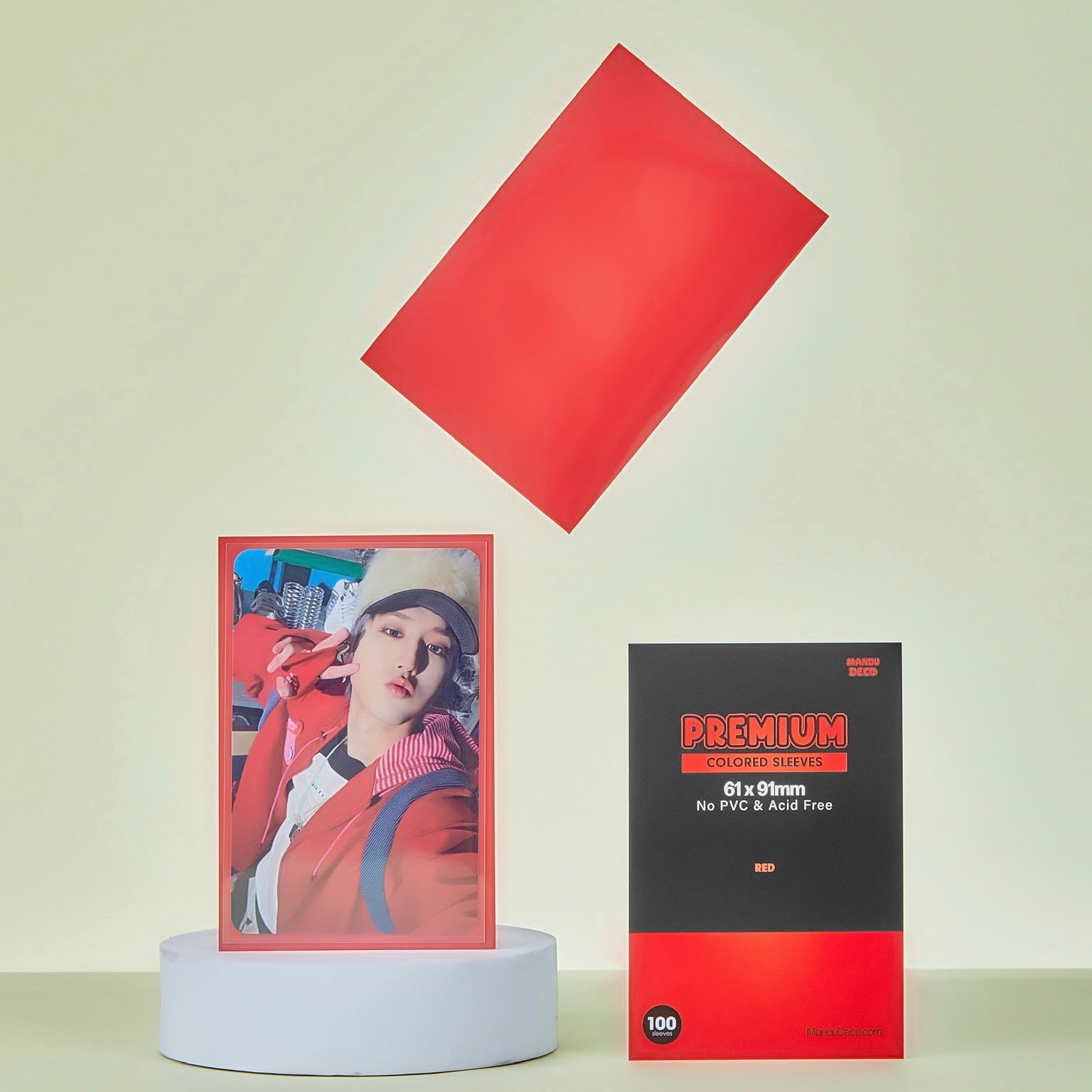 FUNDAS PARA TARJETAS DE COLORES - 61x91mm