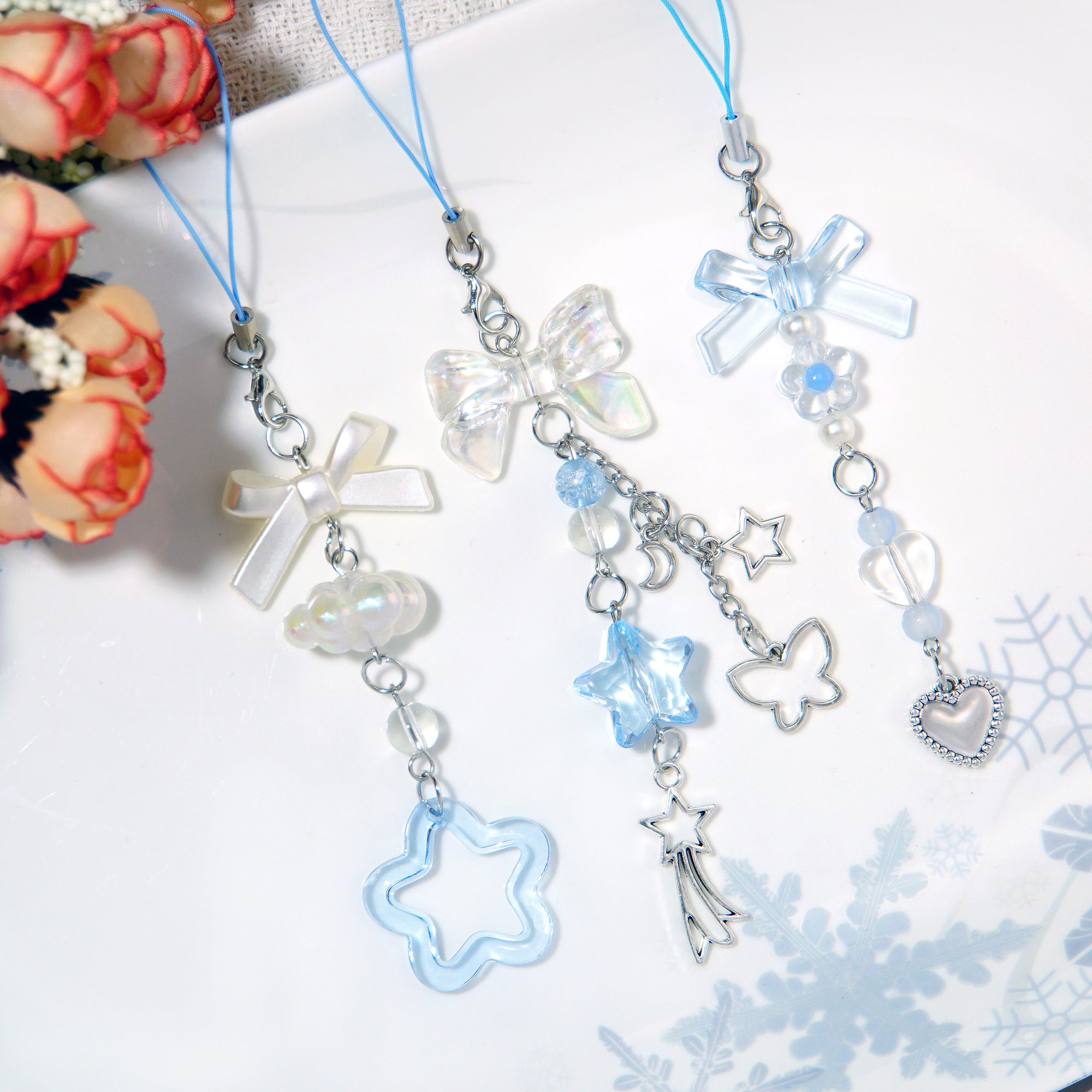 CHARMS PARA TELÉFONO CON TEMA AZUL