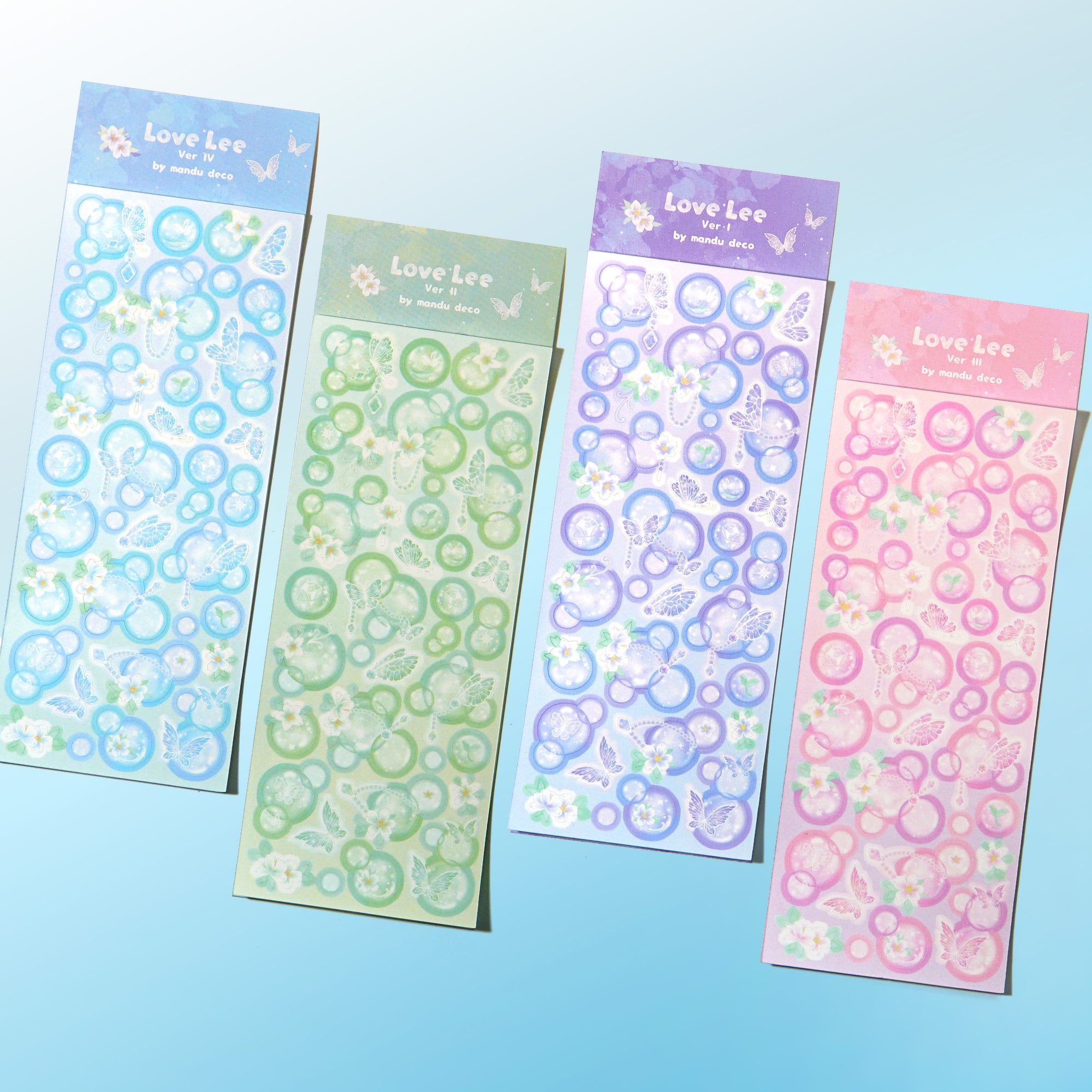 AUTOCOLLANTS BULLES D'AMOUR LEE