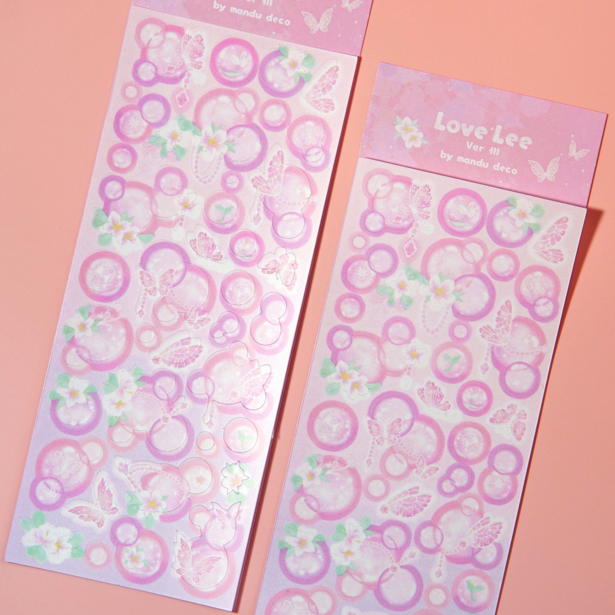 AUTOCOLLANTS BULLES D'AMOUR LEE
