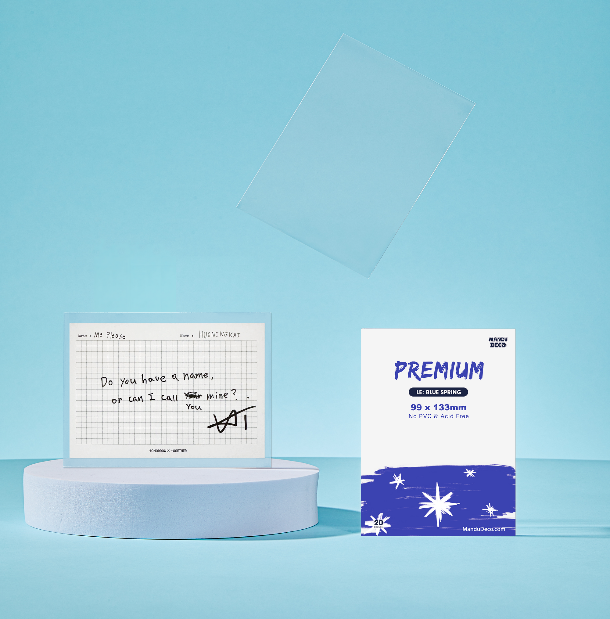 EDICIÓN LIMITADA: FUNDAS PARA POSTAL PREMIUM - VERSIÓN PRIMAVERA AZUL (99x133MM)