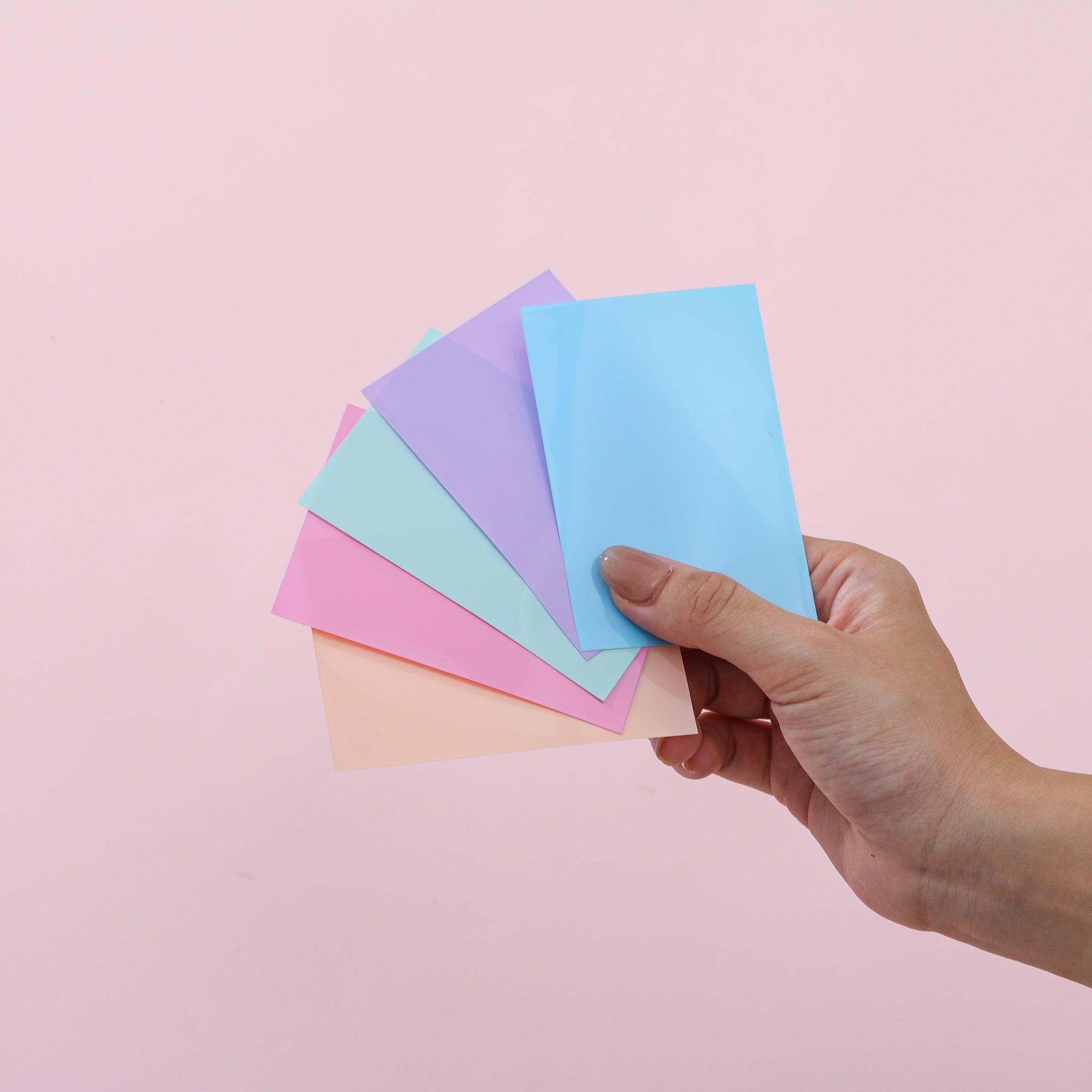 FUNDAS PARA TARJETAS FOTOGRÁFICAS DE COLORES - PAQUETE ARCOÍRIS PASTEL