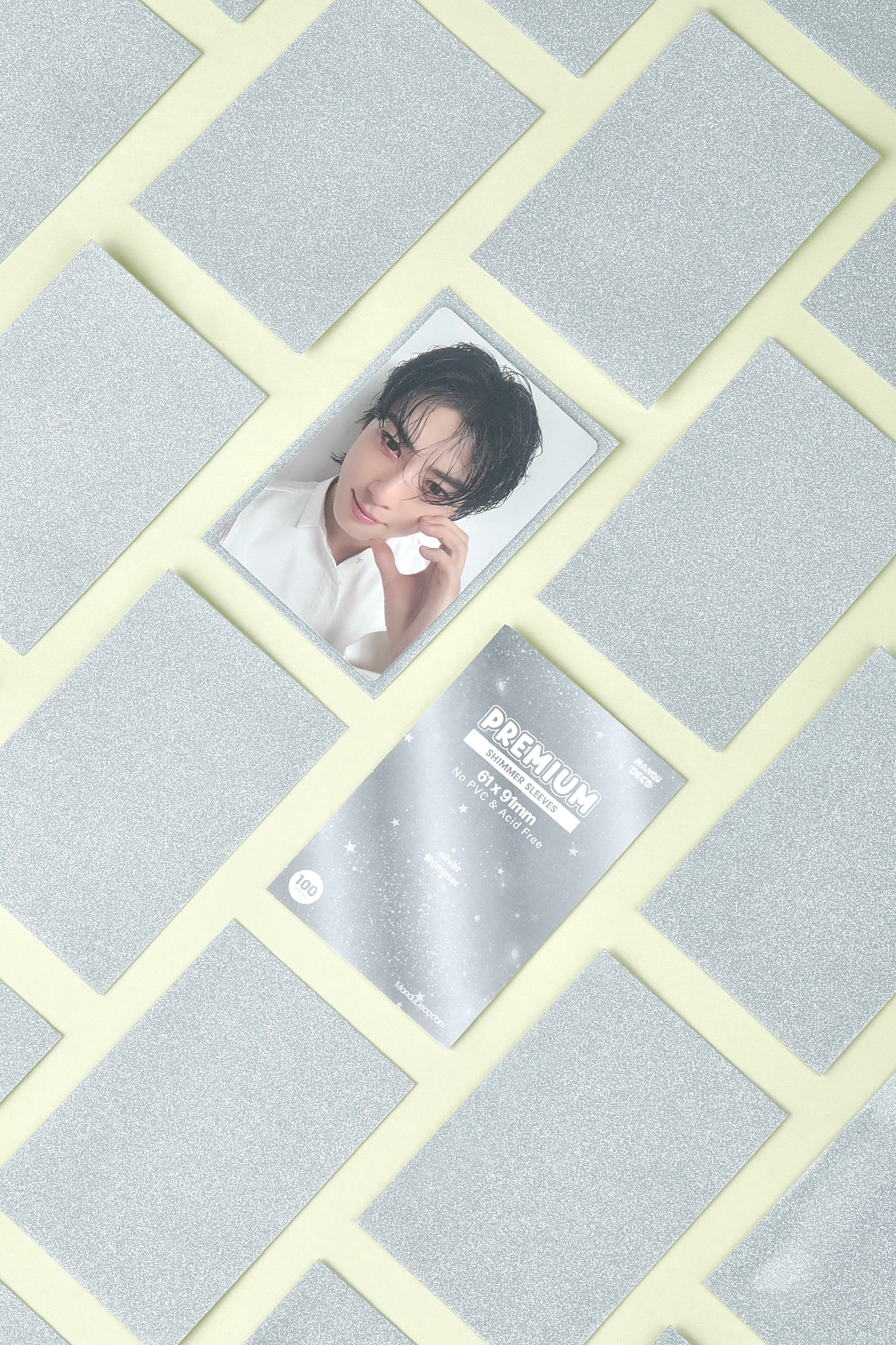 FUNDAS PARA TARJETAS FOTOGRÁFICAS PREMIUM SHIMMER - BRILLO PLATEADO