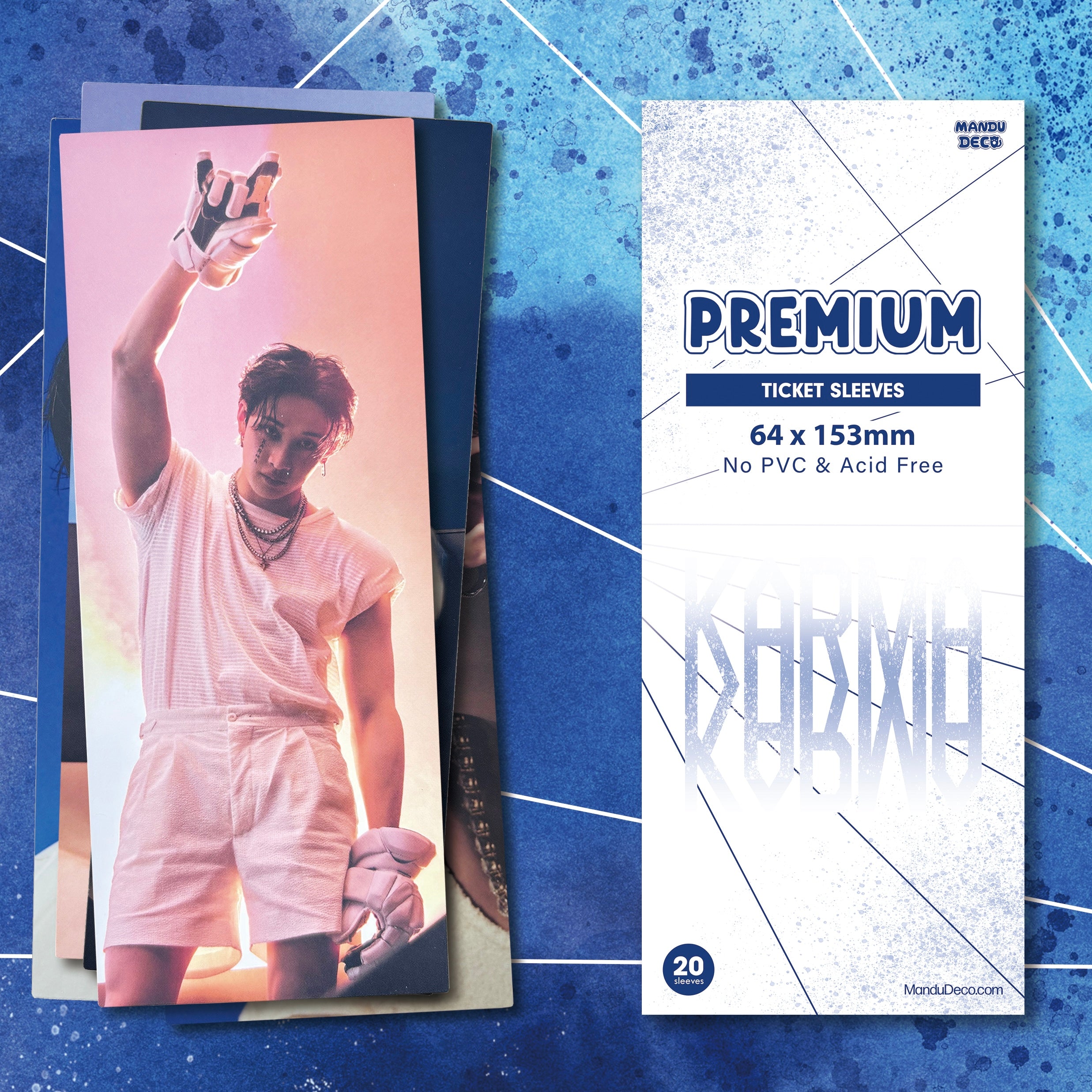 LIMITED EDITION: PREMIUM PLAYER TICKET SLEEVES (64x153MM) – Mandu Deco