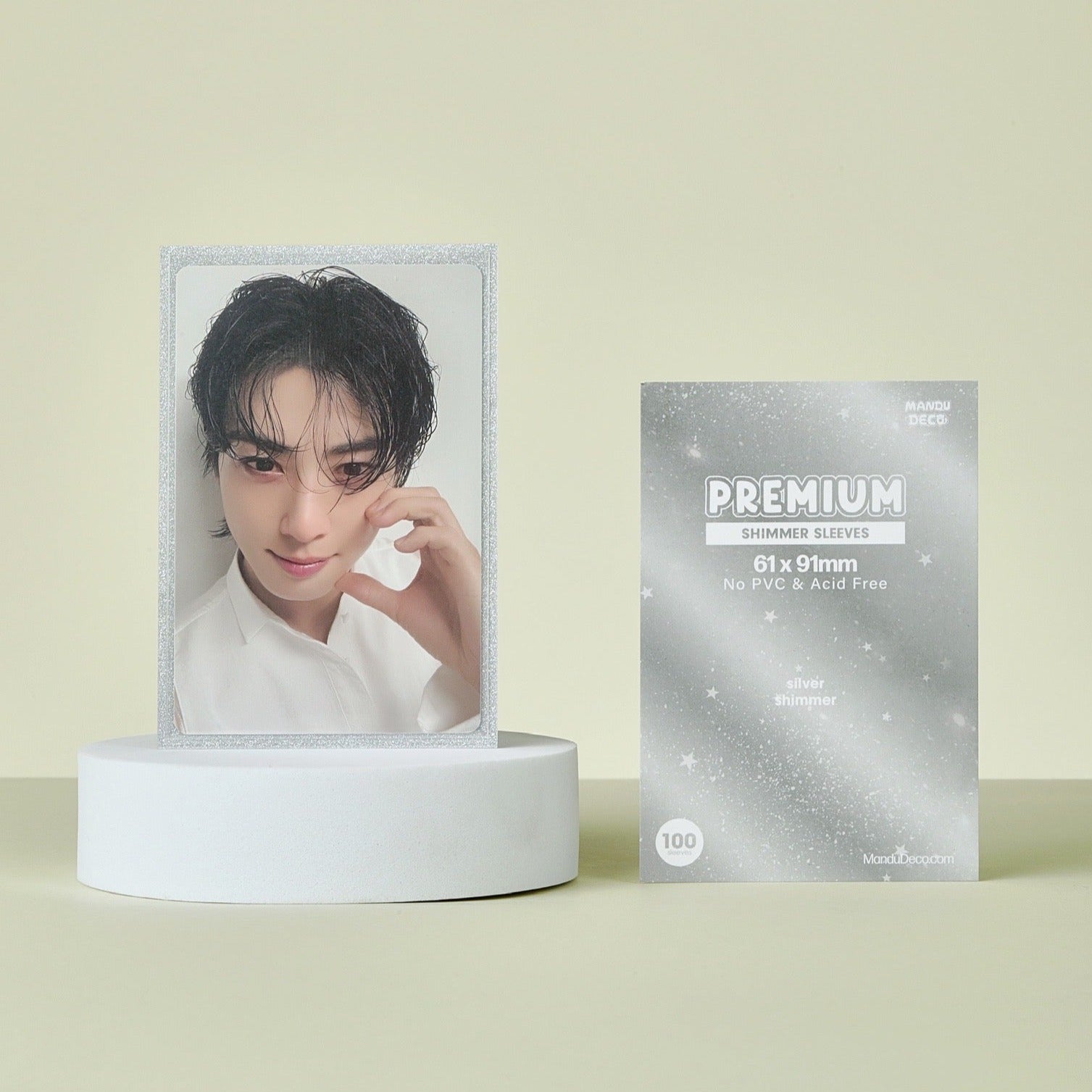 FUNDAS PARA TARJETAS FOTOGRÁFICAS PREMIUM SHIMMER - BRILLO PLATEADO