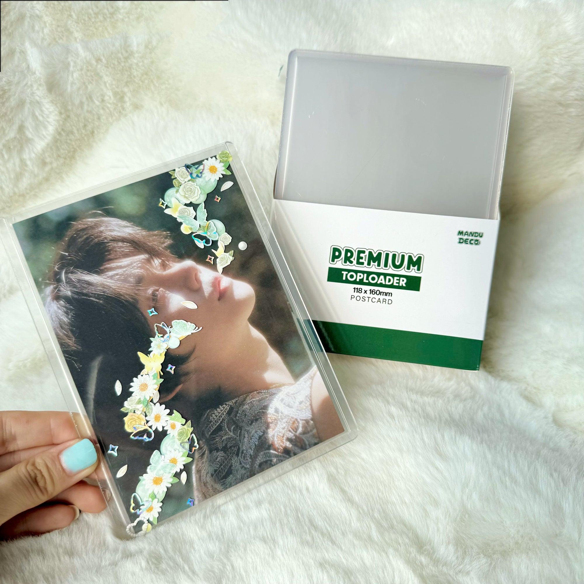 CHARGEUR DE CARTE POSTALE PREMIUM TRANSPARENT 4" x 6"