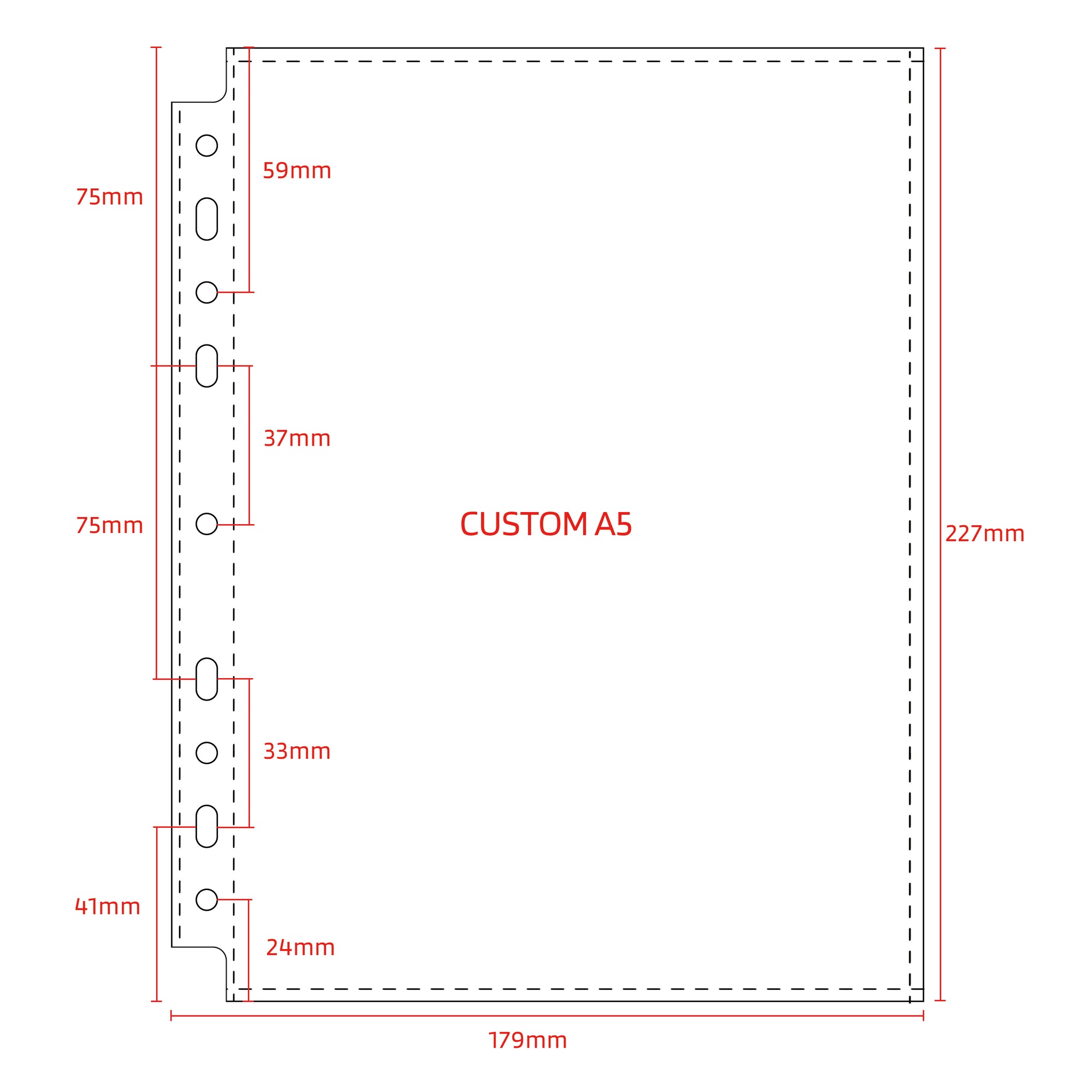 CUSTOM A5 POCKET PAGES