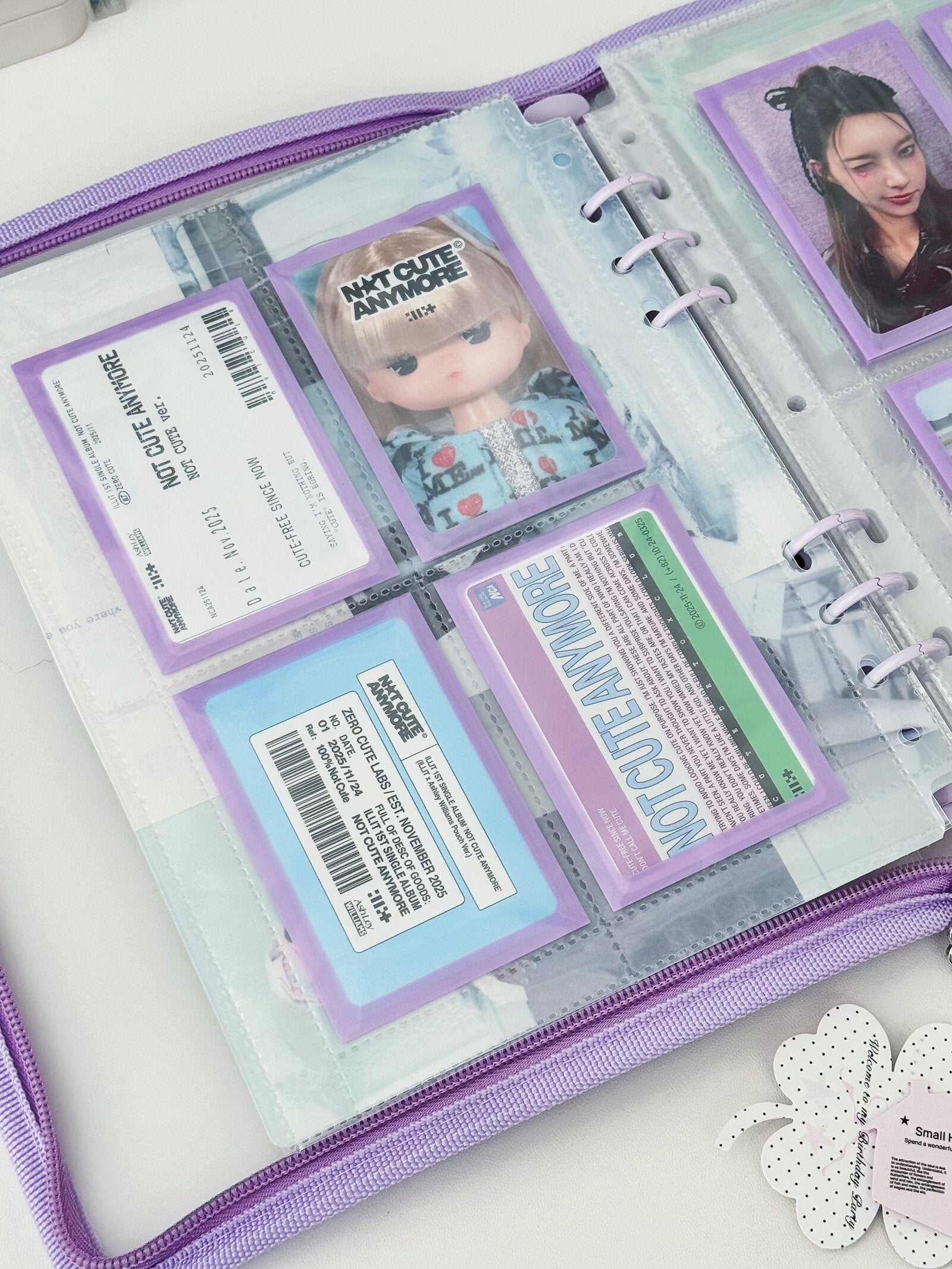 Premium Lilac Frame Photocard Sleeves 61x91mm | Double Sleeve | 50 Pack Premium Lilac Frame Photocard Sleeves 61x91mm | Double Sleeve | 50 Pack