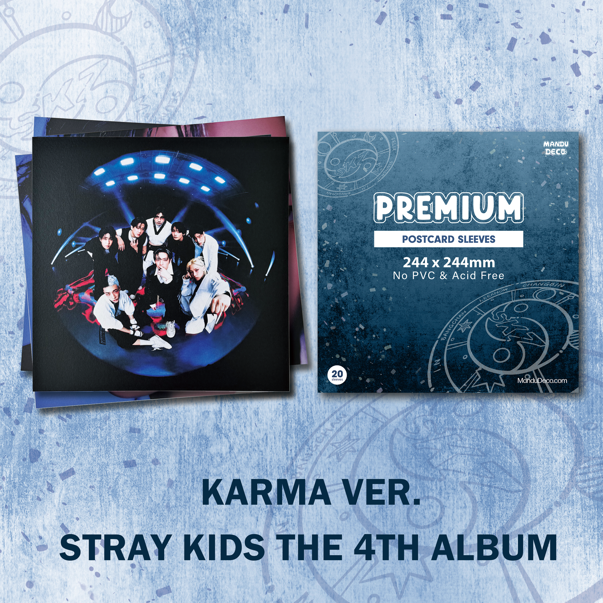 LIMITED EDITION: PREMIUM POSTCARD SLEEVES - KARMA VERSION (244x244MM)
