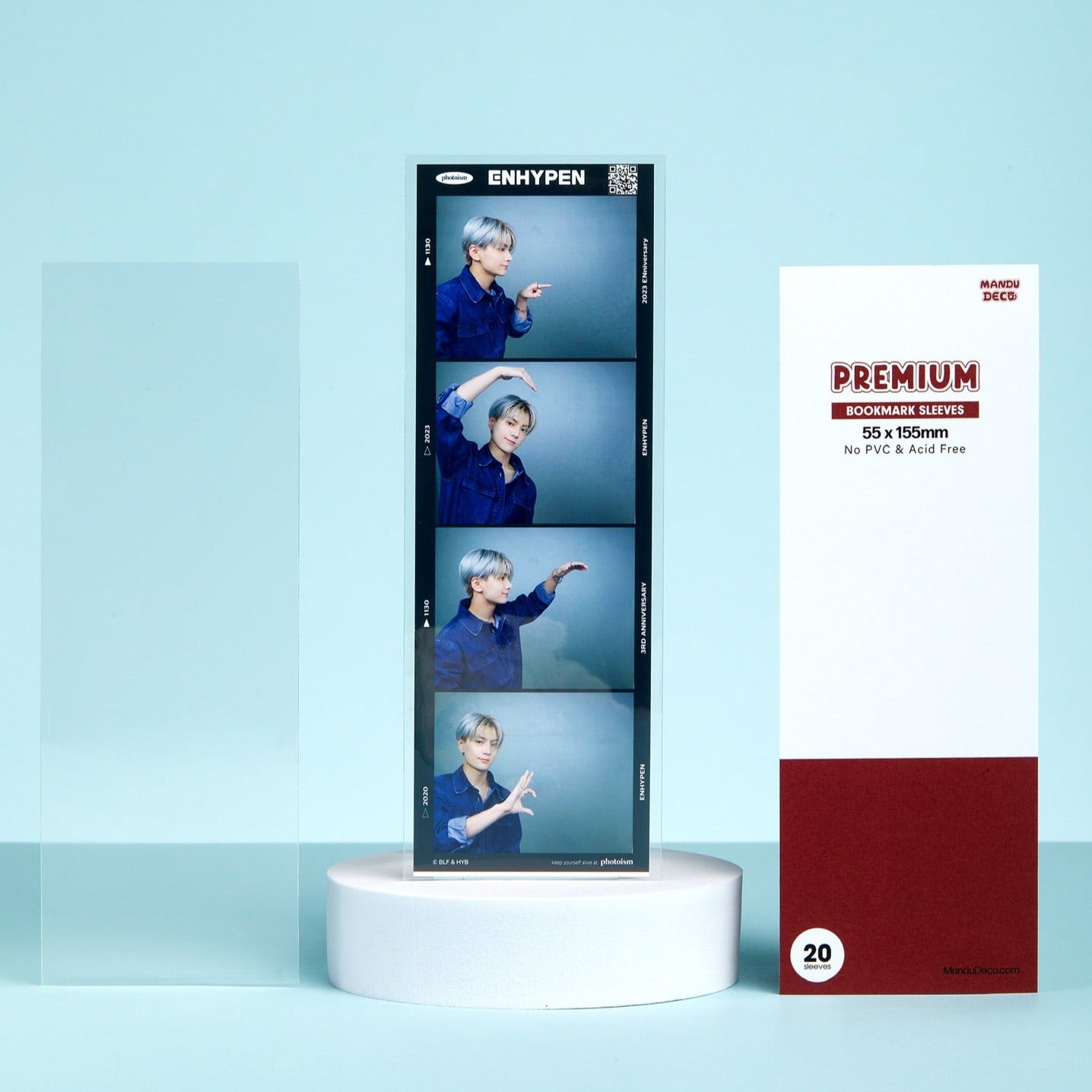PREMIUM BOOKMARK SLEEVES - 4 CUT VERSION (55X155MM)