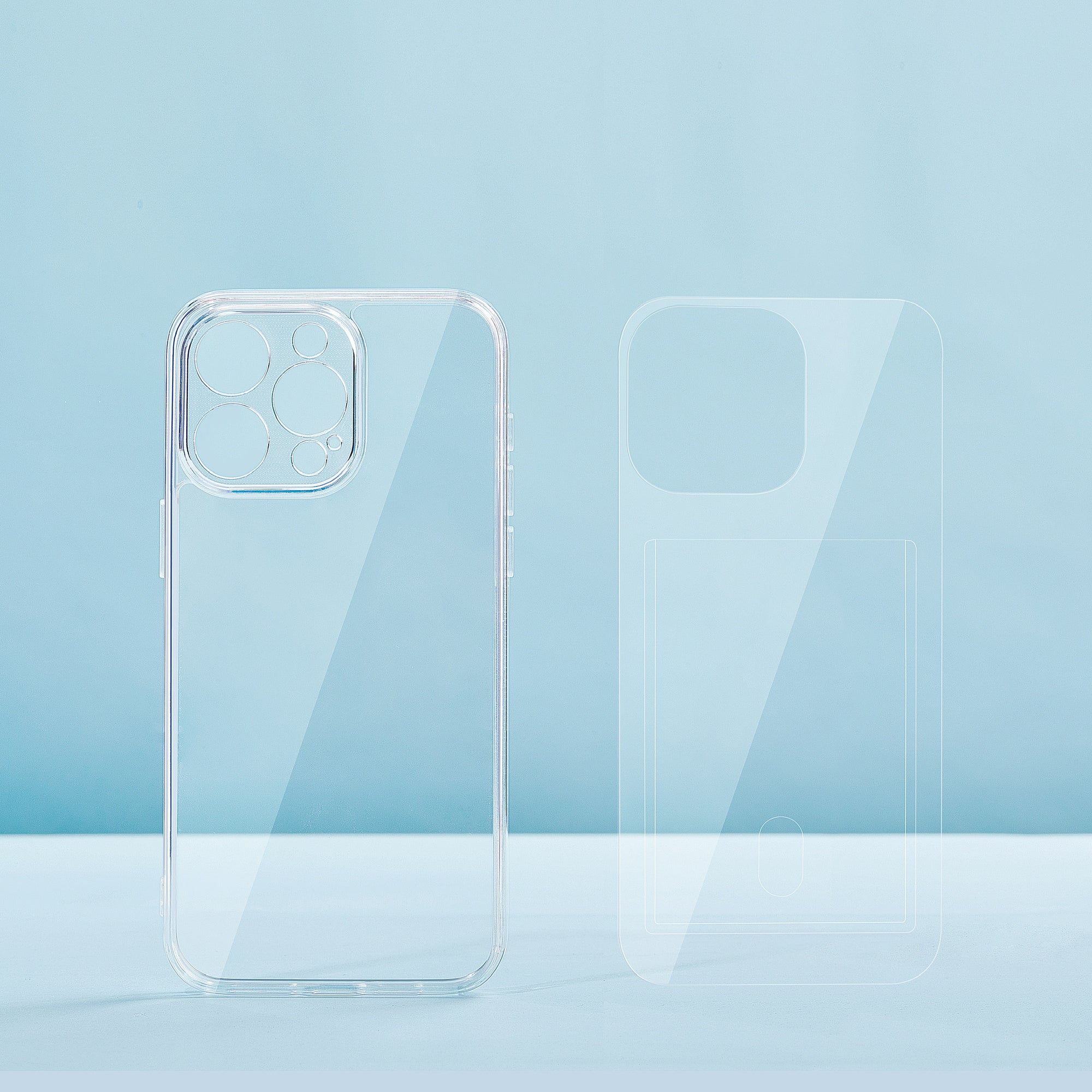 CLEAR PHONE CASE WITH PHOTOCARD INSERT