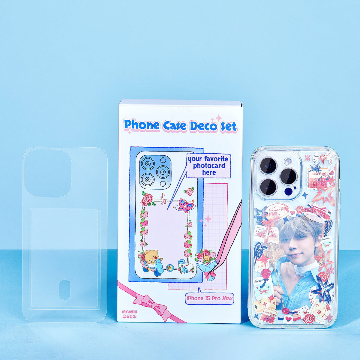 CLEAR PHONE CASE WITH PHOTOCARD INSERT Mandu Deco CLEAR PHONE CASE WITH PHOTOCARD INSERT Mandu Deco