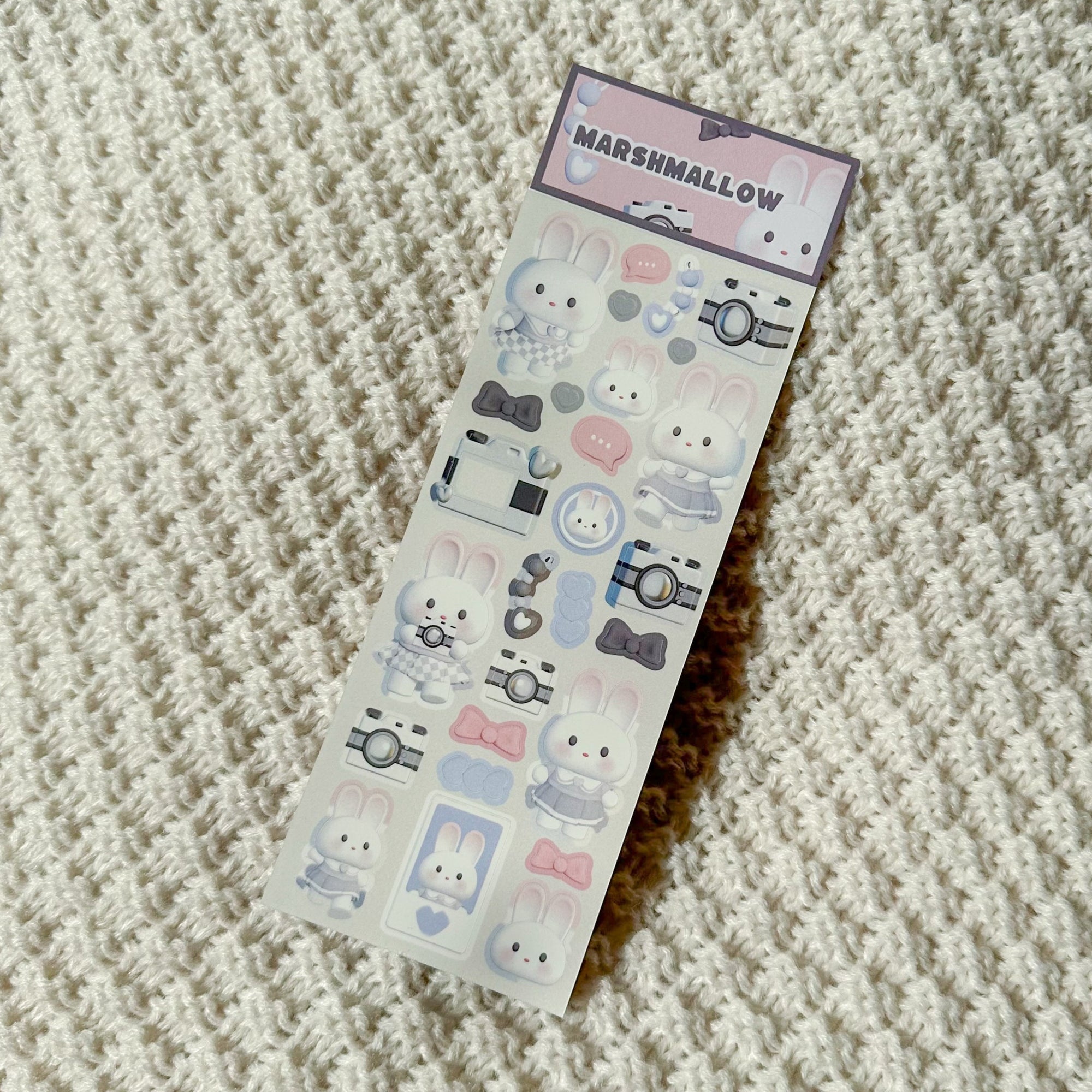 MARSHMALLOW BUNNY STICKERS