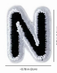 ALL CAPS LETTER PATCHES