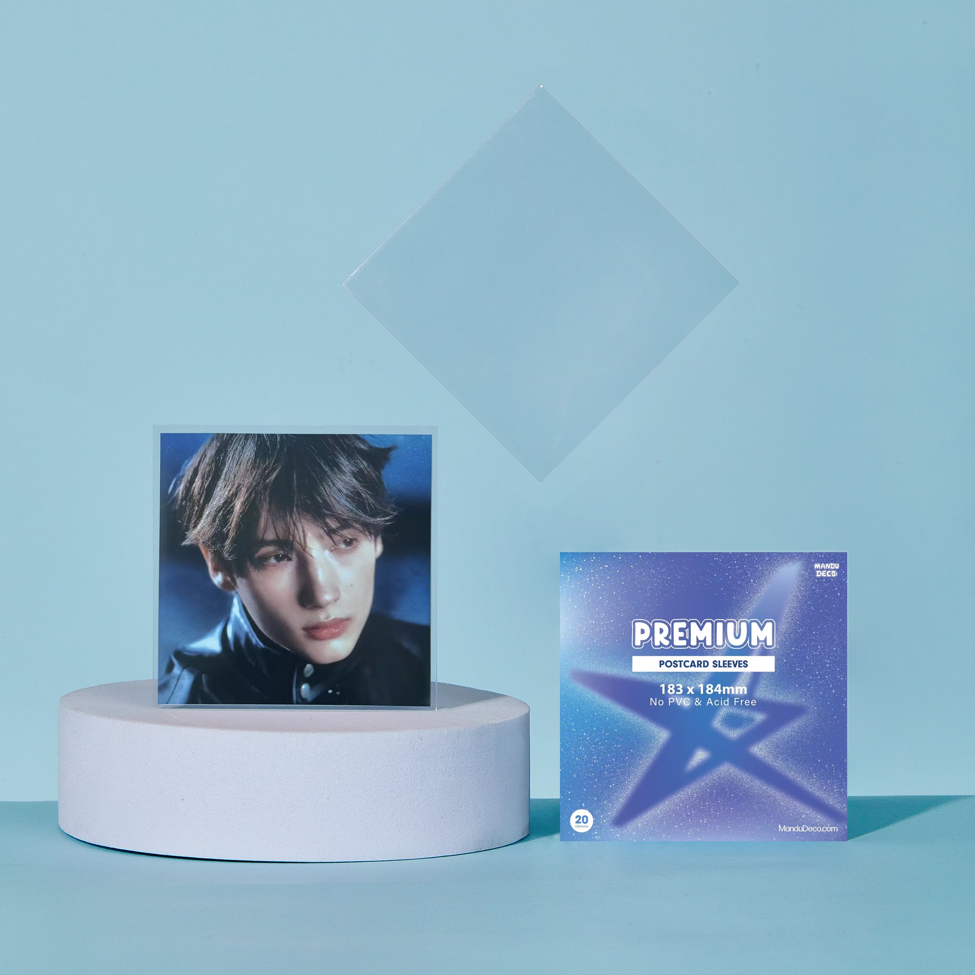 LIMITED EDITION: PREMIUM POSTCARD SLEEVES - AFTERGLOW VERSION (183x184MM)