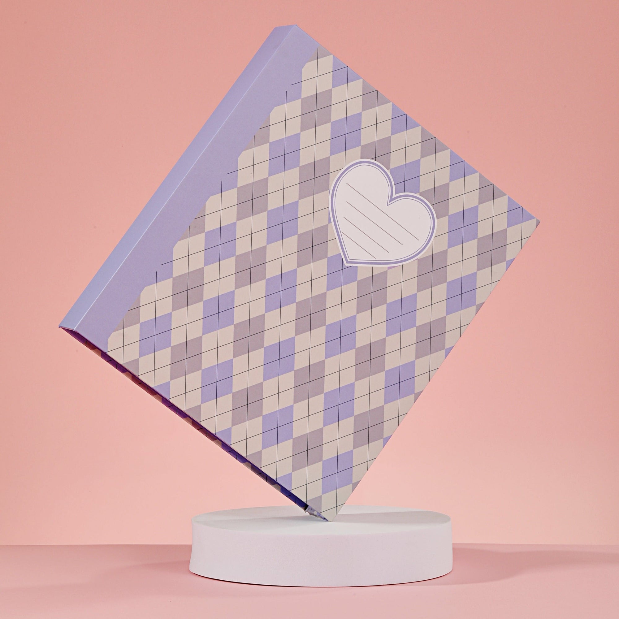Classeur à composition Argyle violet – A5