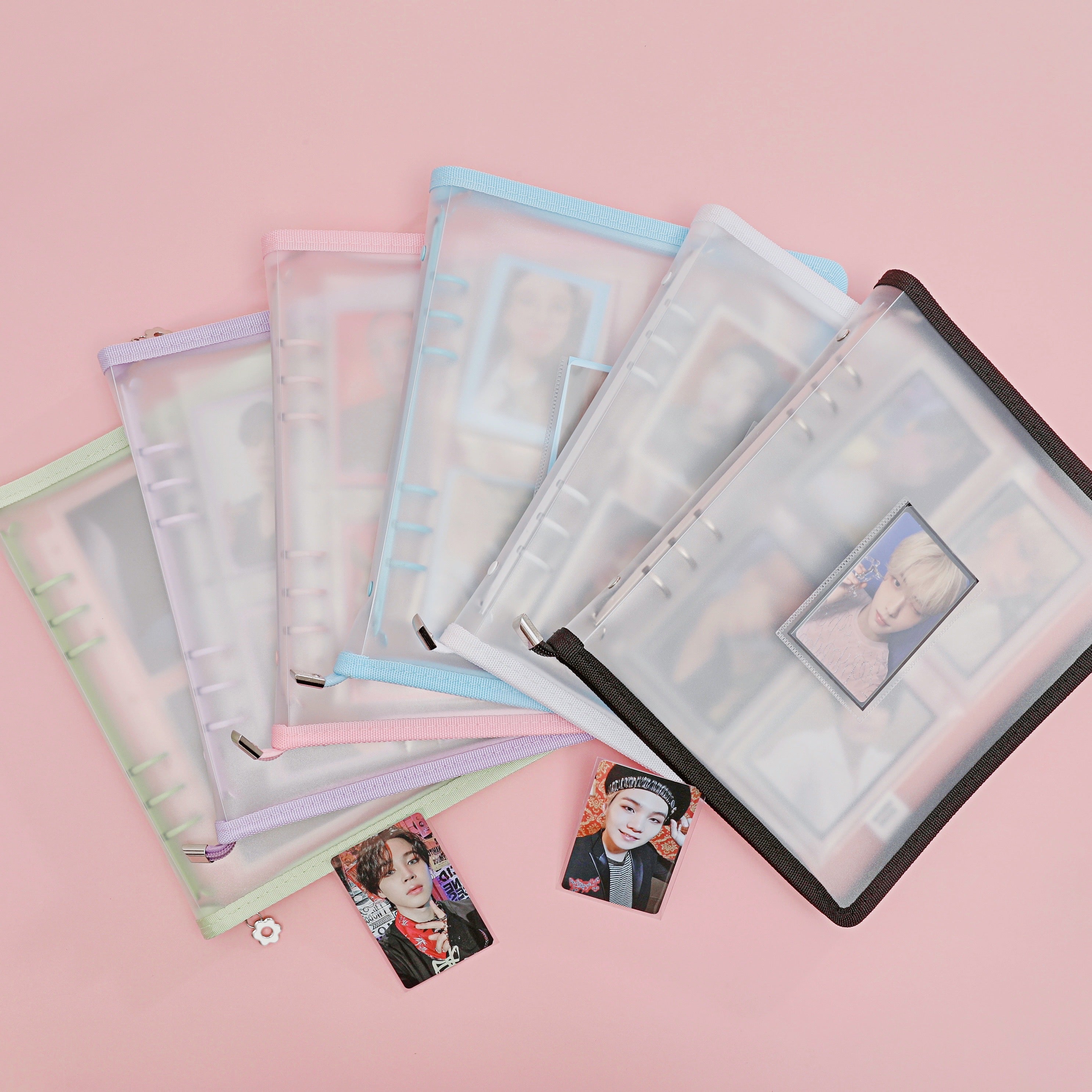 CLEAR BINDER WITH POCKET - A5 CUSTOM Black CLEAR BINDER WITH POCKET - A5 CUSTOM Black