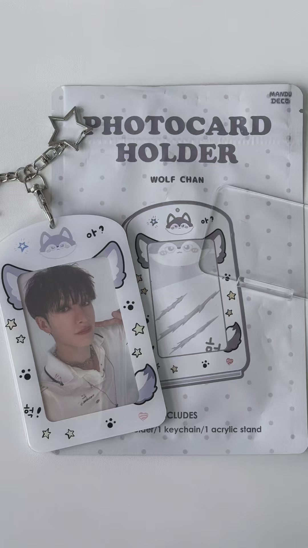 globe　The File of Relation ＆ TKポストカード WOLF ACRYLIC PHOTOCARD HOLDER – Mandu Deco