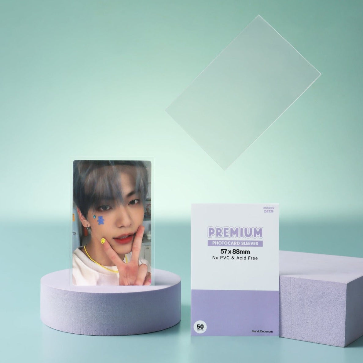 PREMIUM PHOTOCARD SLEEVES - PURPLE VERSION (57x88MM)