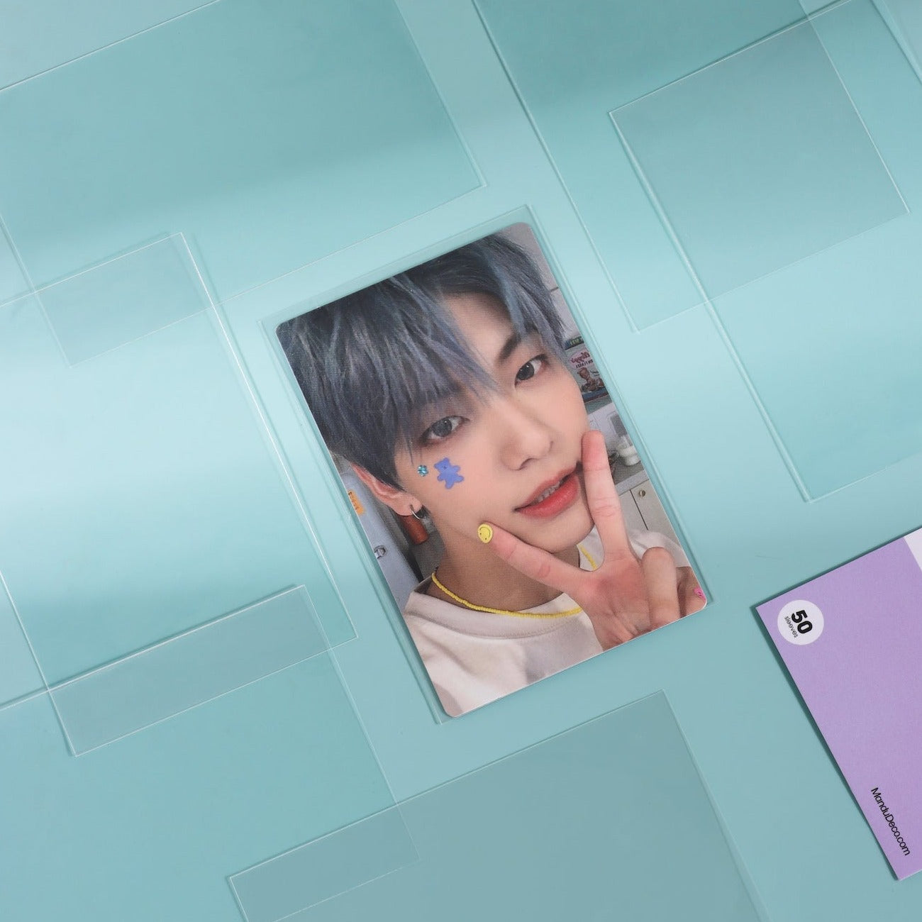 PREMIUM PHOTOCARD SLEEVES - PURPLE VERSION (57x88MM)