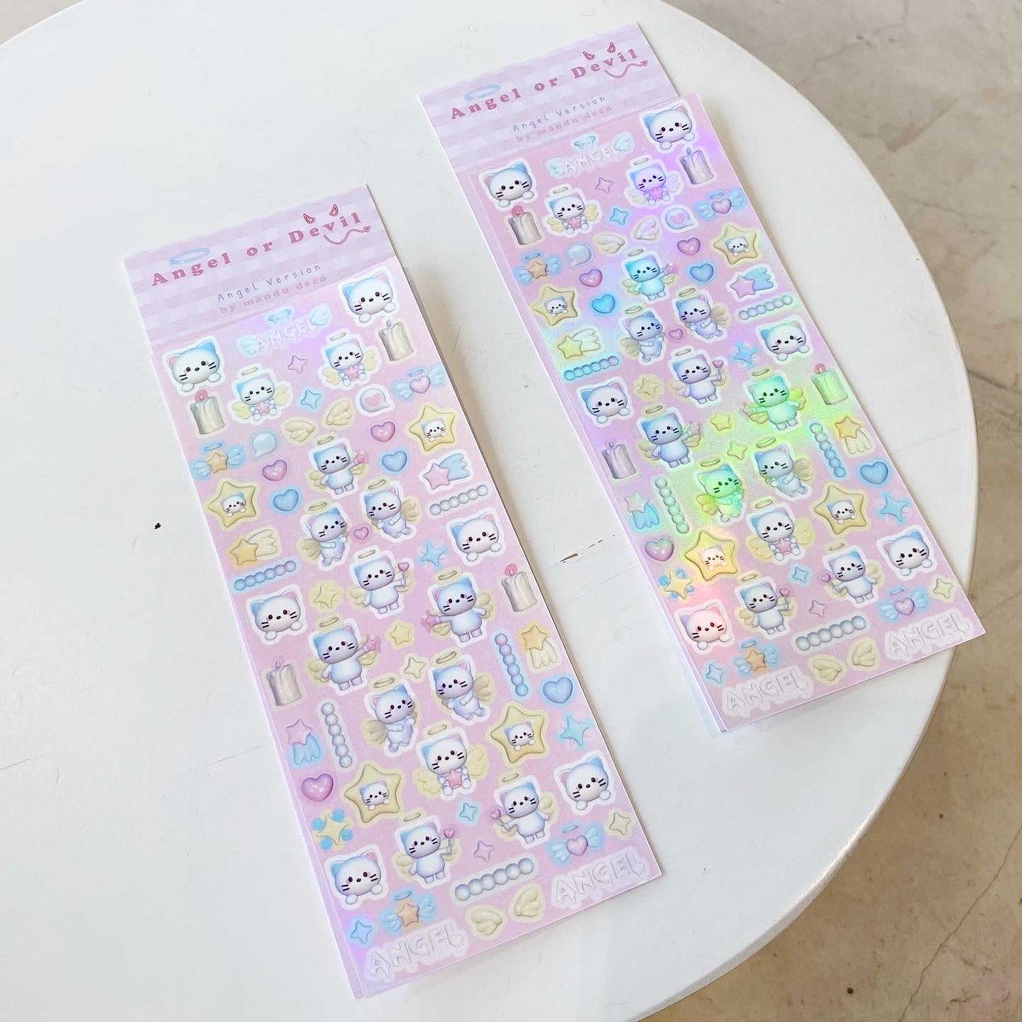 PEGATINAS DE ÁNGEL O DIABLO