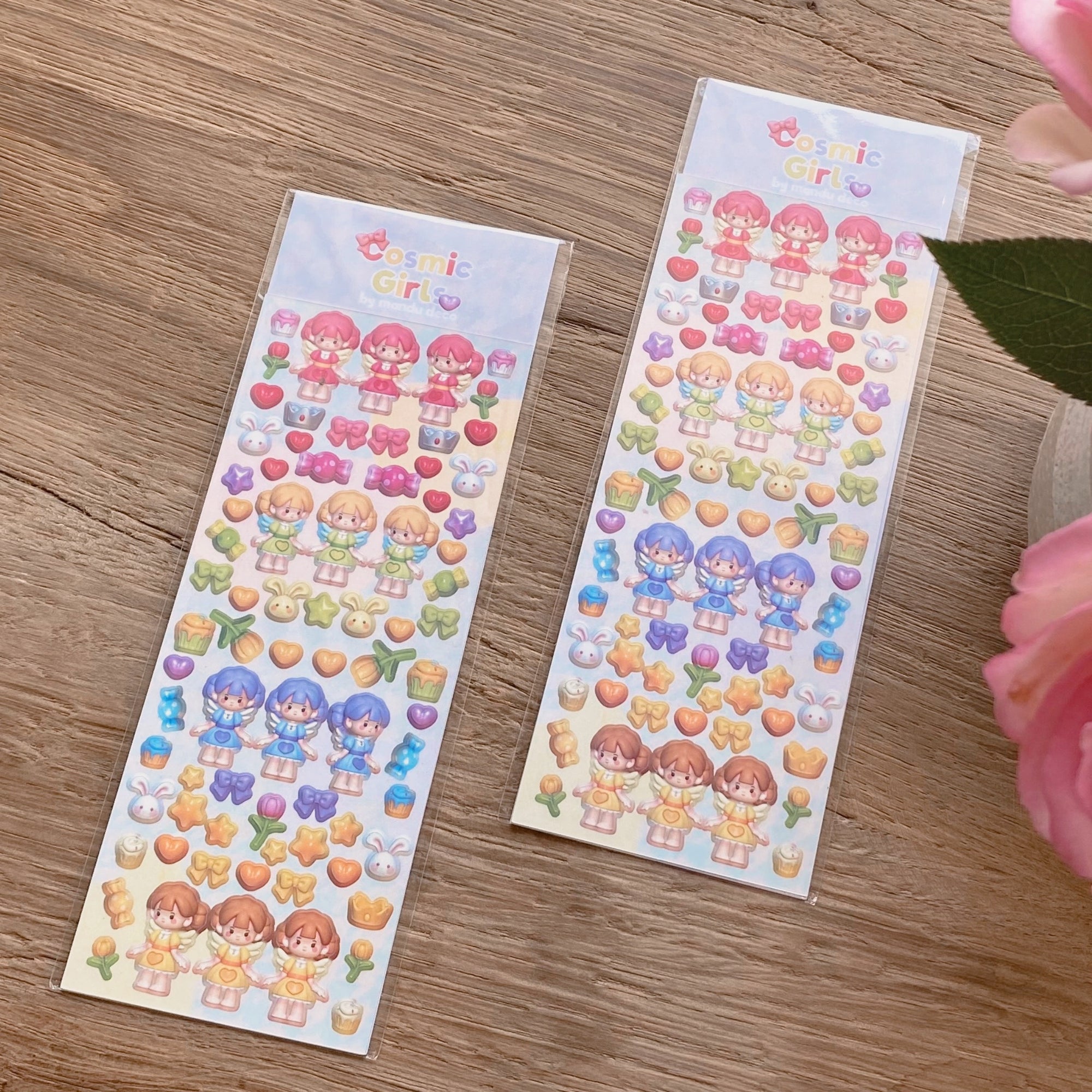 PEGATINAS NIÑAS CÓSMICAS