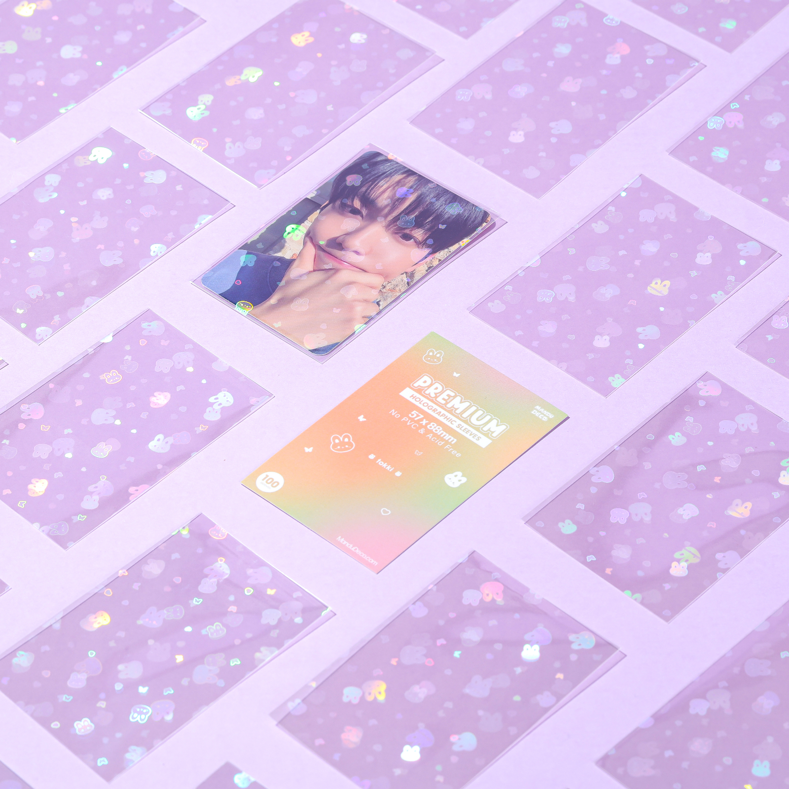 PREMIUM HOLOGRAPHIC PHOTOCARD SLEEVES - BUNNY VERSION PREMIUM HOLOGRAPHIC PHOTOCARD SLEEVES - BUNNY VERSION
