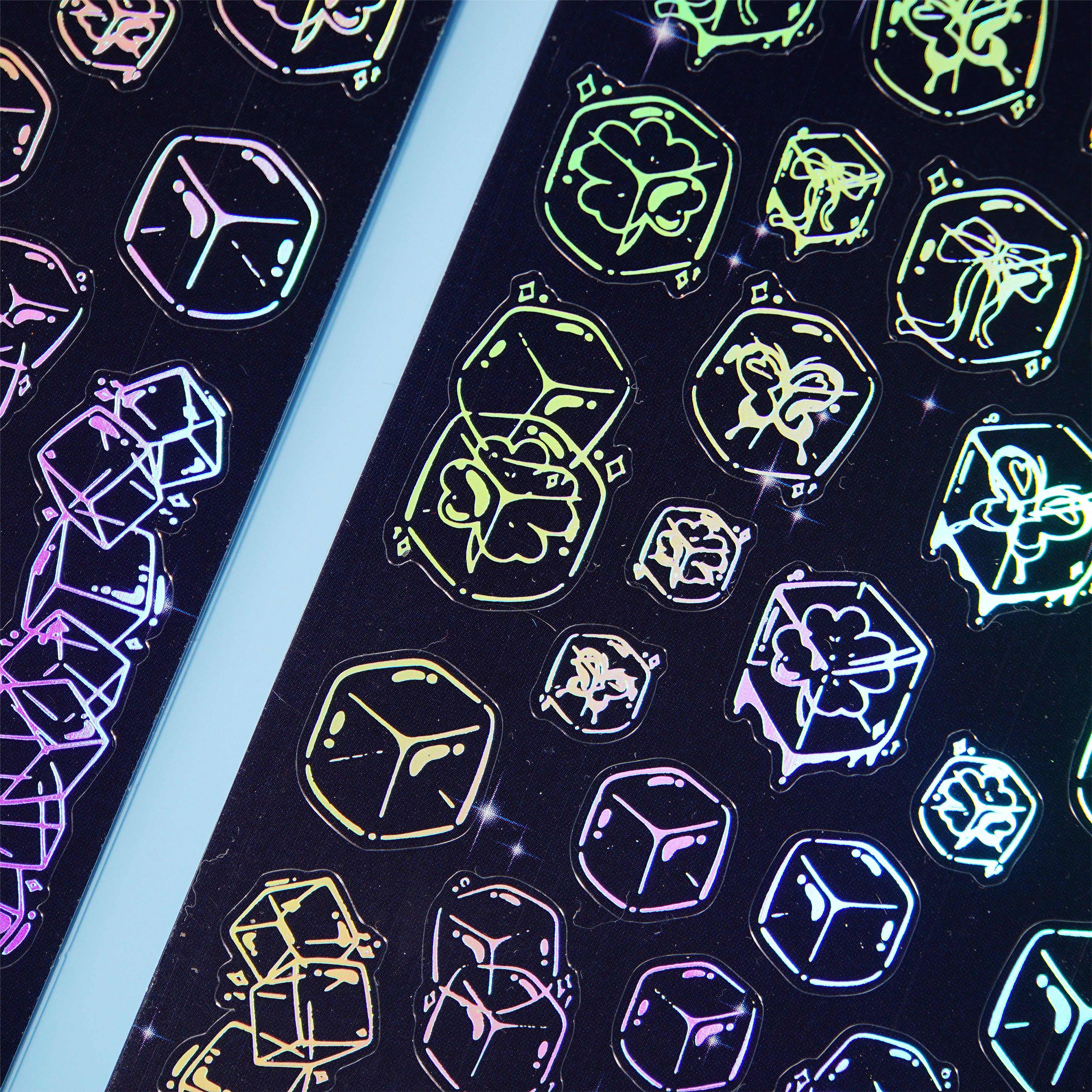 Icy Frame Sticker ICY HOLO FOIL STICKERS – Mandu Deco