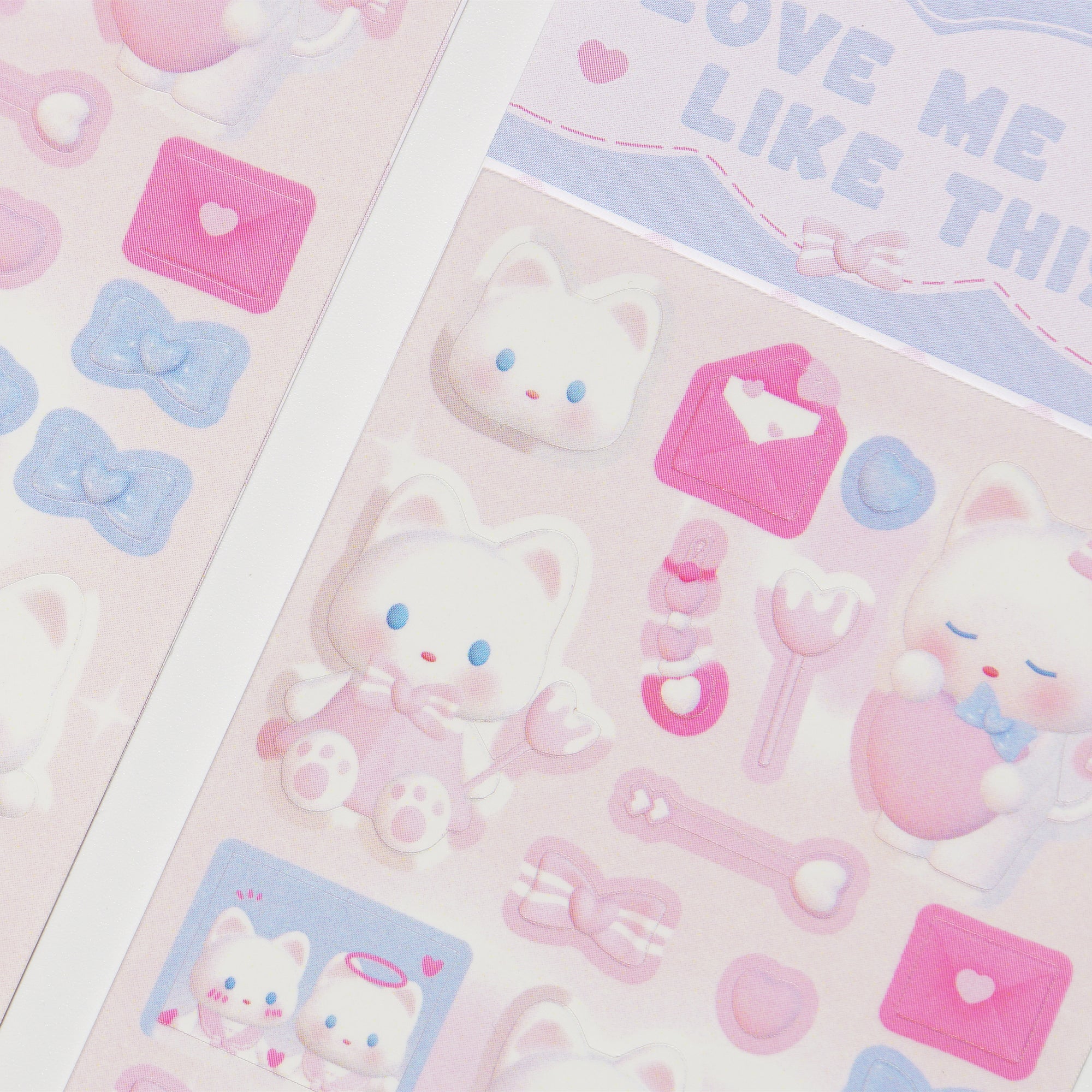 LOVE ME LIKE THIS CAT STICKERS