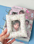 VINTAGE FLORAL PUFF PHOTOCARD HOLDER