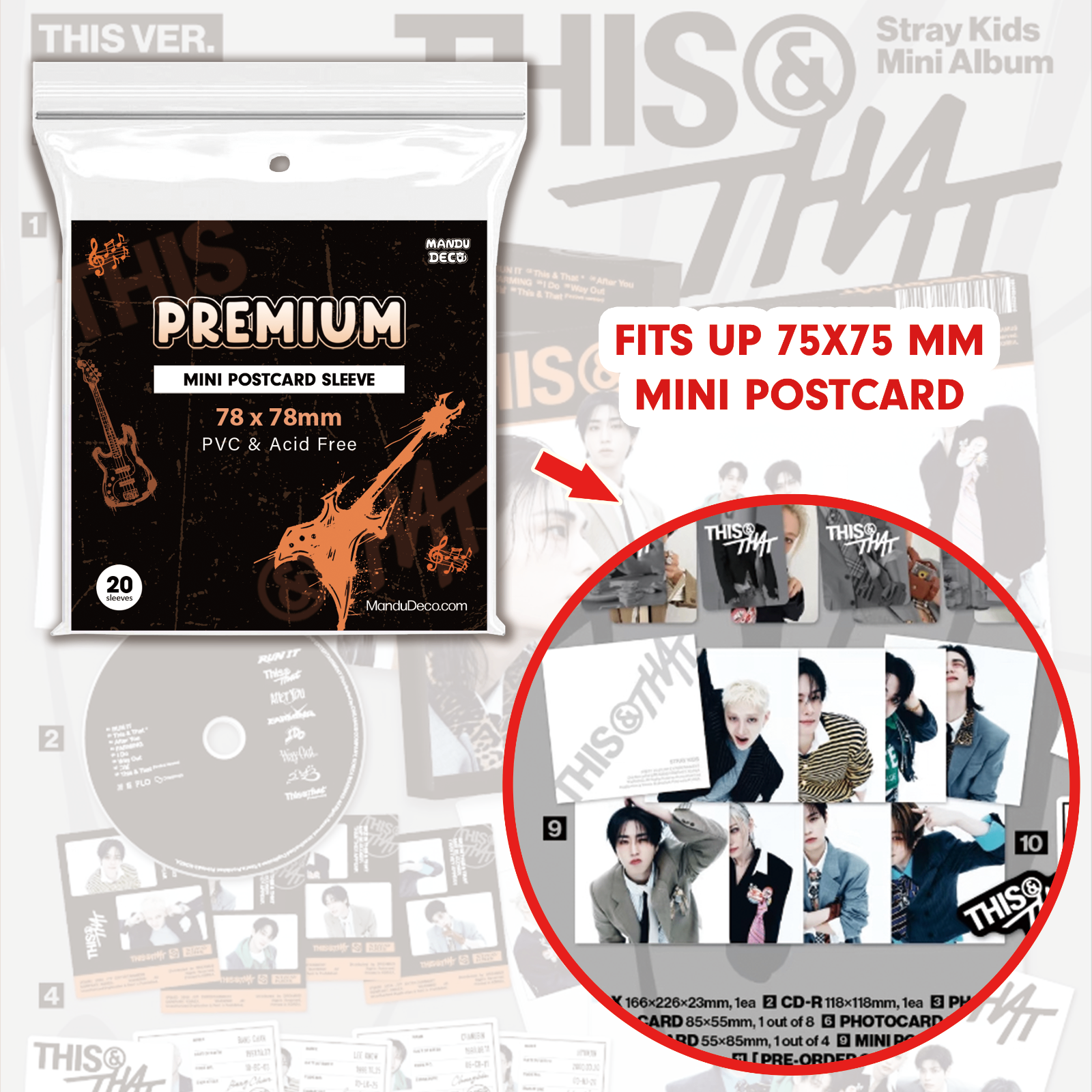 LIMITED EDITION: PREMIUM MINI POSTCARD SLEEVES (78X78MM)