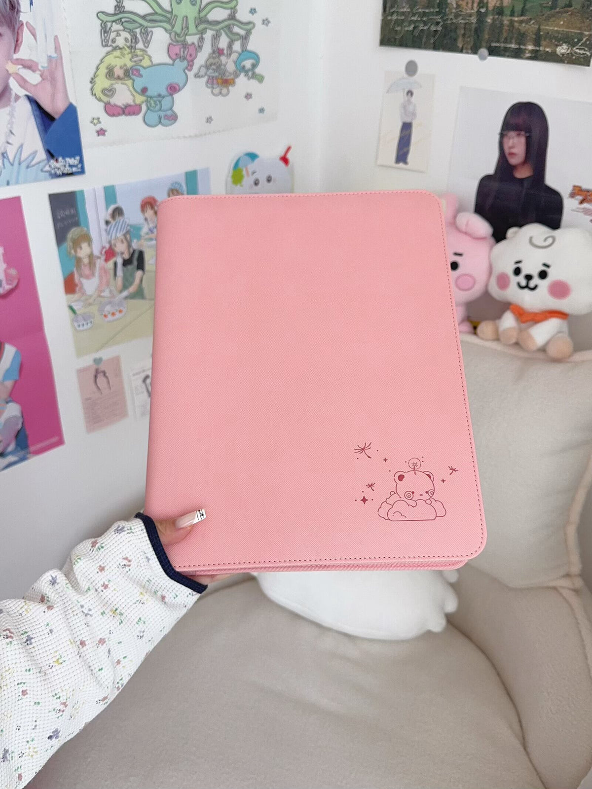 A4 ZIP UP BINDER - PINK