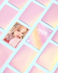 PREMIUM IRIDESCENT PHOTOCARD SLEEVES - ROSE QUARTZ