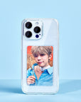 CLEAR PHONE CASE WITH PHOTOCARD INSERT