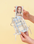 BLUE PLAID PHOTOCARD HOLDER