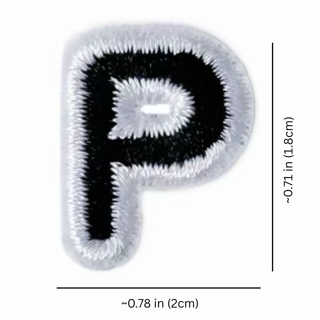 ALL CAPS LETTER PATCHES